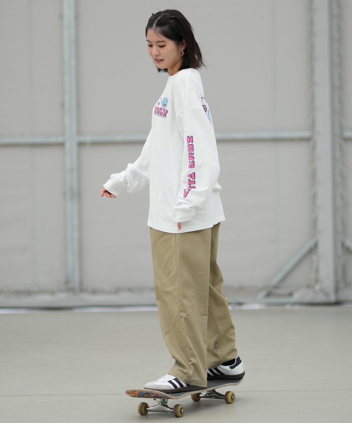SANTA CRUZ サンタクルーズ 長袖 Tシャツ ロンT レディース バック