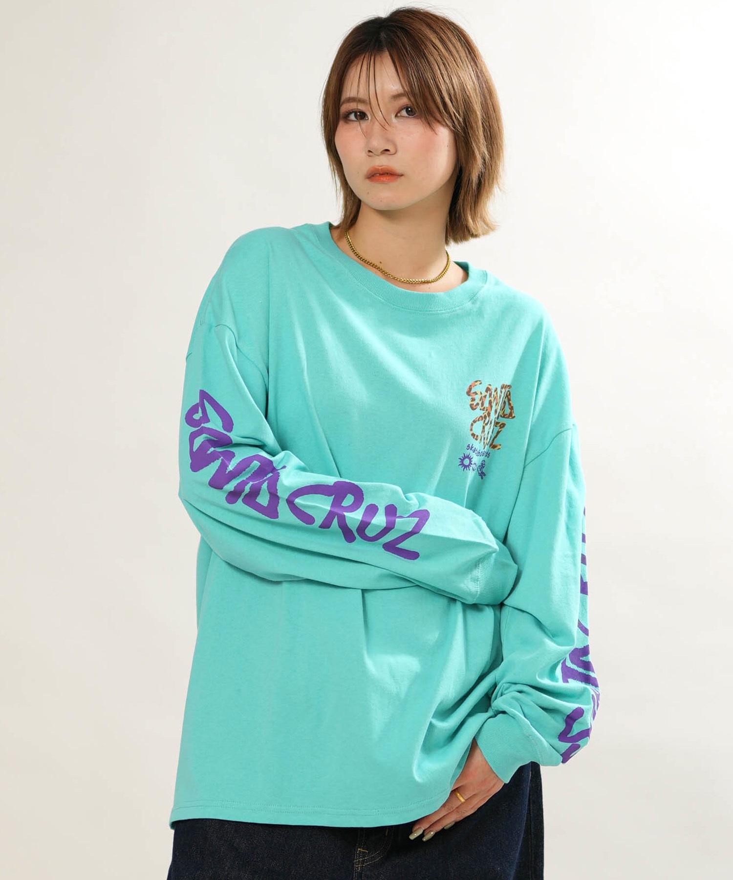 SANTA CRUZ サンタクルーズ 長袖 Tシャツ ロンT レディース ロゴ