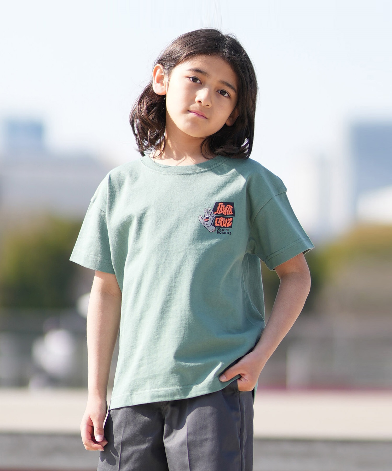 SANTACRUZ サンタクルーズ 半袖 Tシャツ キッズ ジュニア バック