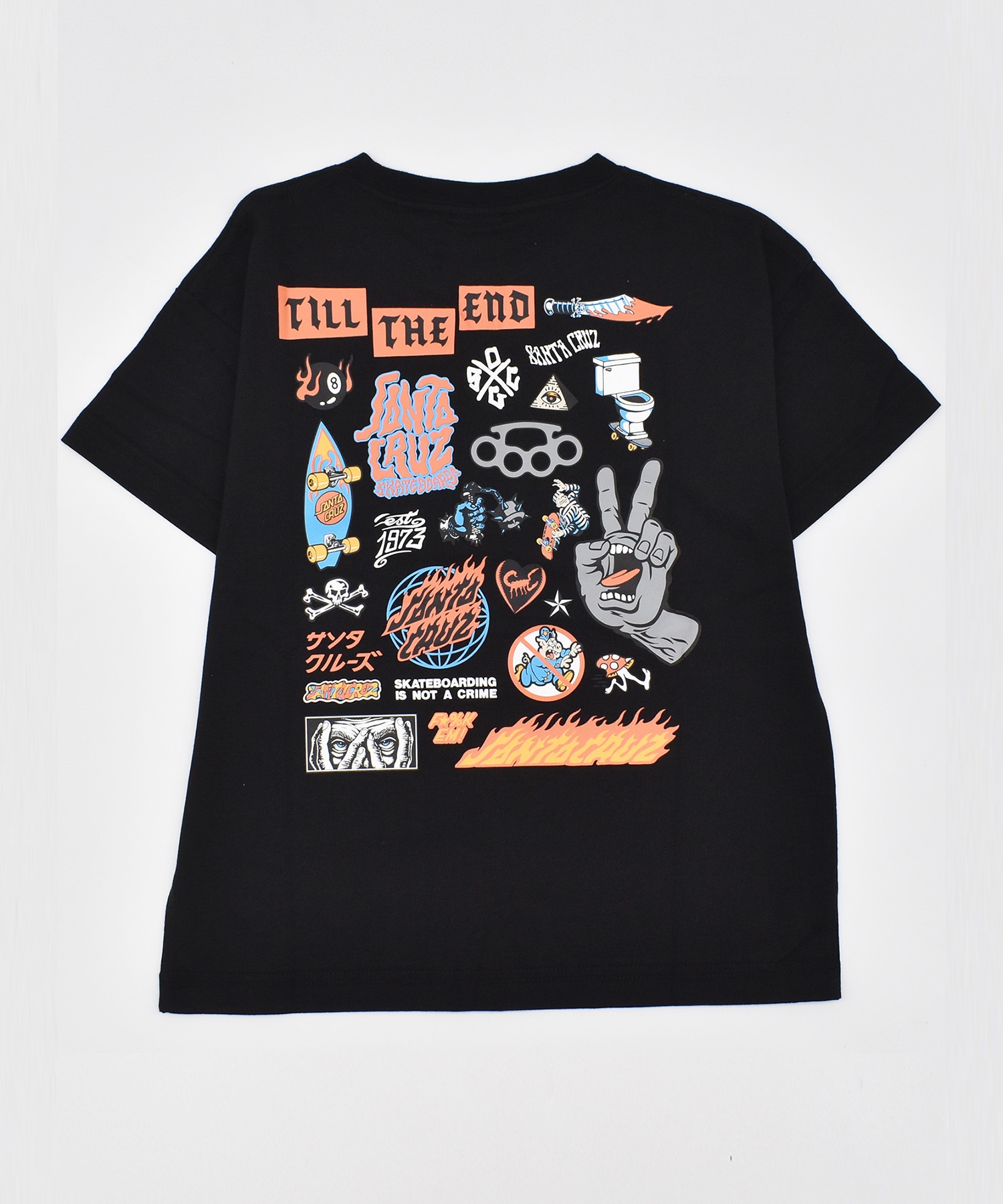SANTA CRUZ サンタクルーズ 半袖 Tシャツ キッズ 子供 バックプリント