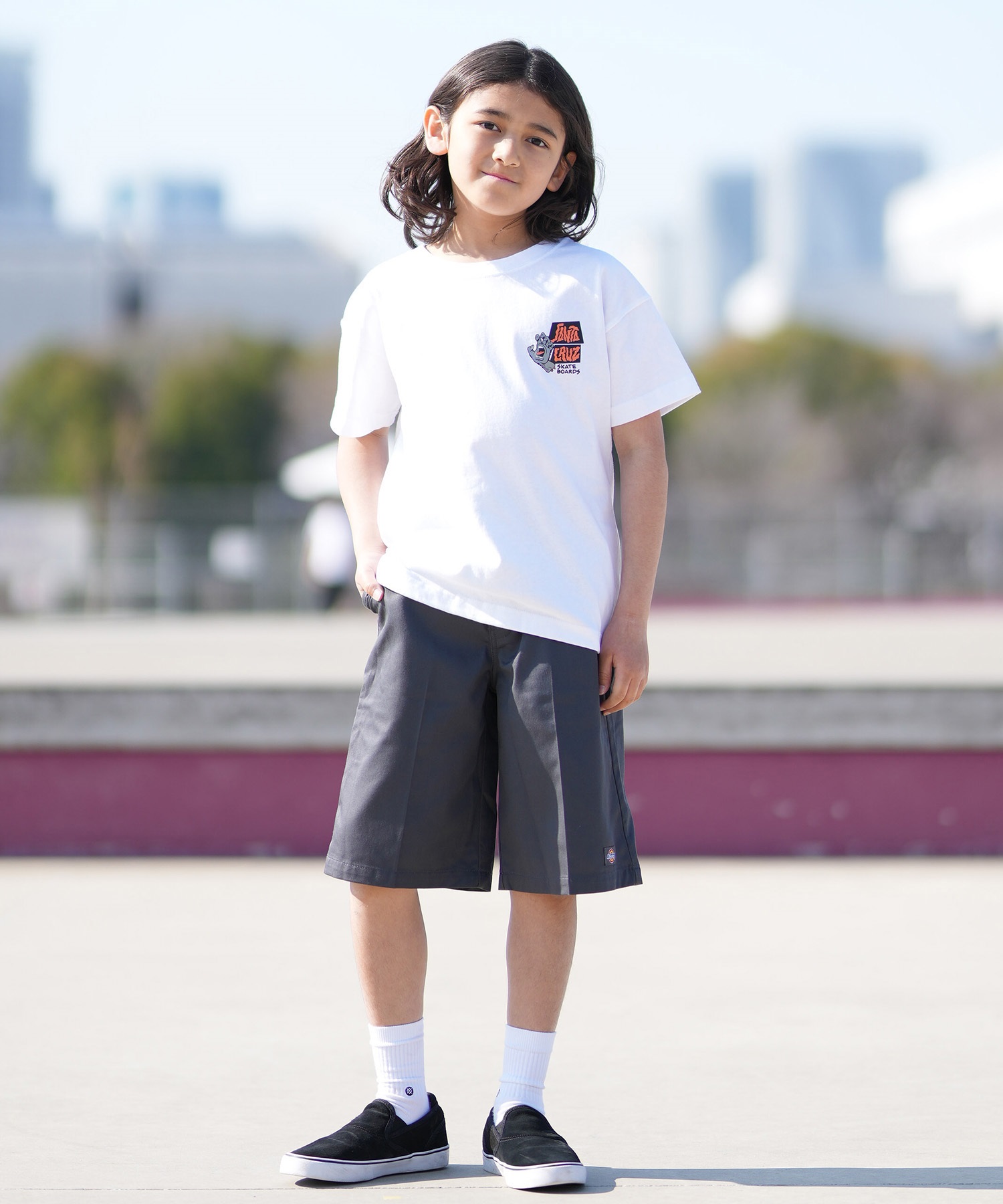 SANTA CRUZ サンタクルーズ 半袖 Tシャツ キッズ 子供 バックプリント