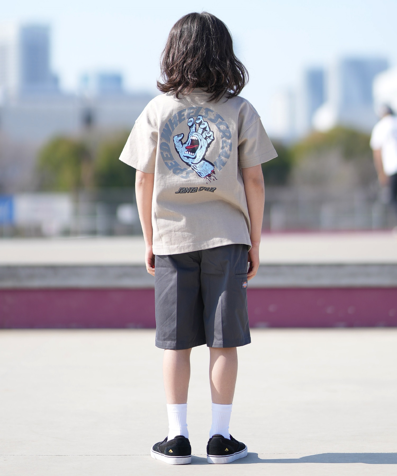 2013 BABYL ロリクレ サンタクルーズ Tシャツ L 初期 SANTACRUZ サンタクルーズ 半袖 Tシャツ キッズ ジュニア バック