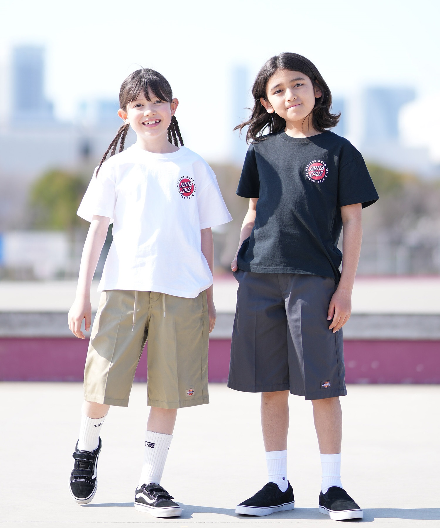 SANTA CRUZ サンタクルーズ 半袖 Tシャツ キッズ ジュニア 子供 バックプリント PEACE FOR NOTO SS TEE 502262409 ムラサキスポーツ限定(WHITE-130cm)