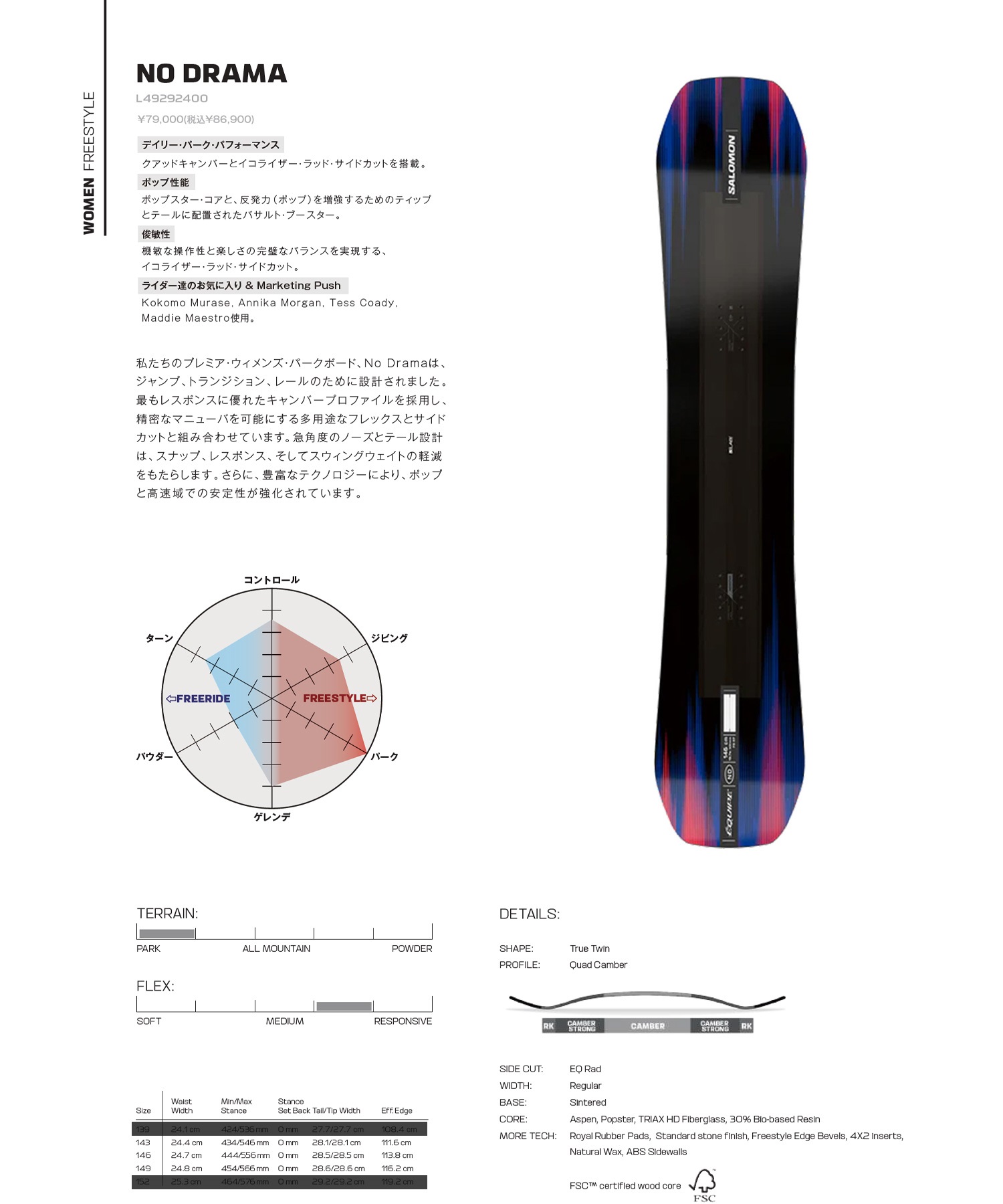 SALOMON サロモン ノードラマ エキップ NO DRAMA S LAB EQUIPE