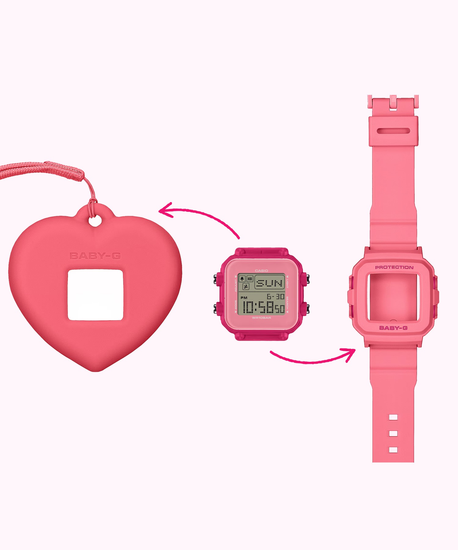 BABY-G ベイビージー 腕時計 BABY-G＋PLUS BGD-10KH-1JR(BK-ONE)