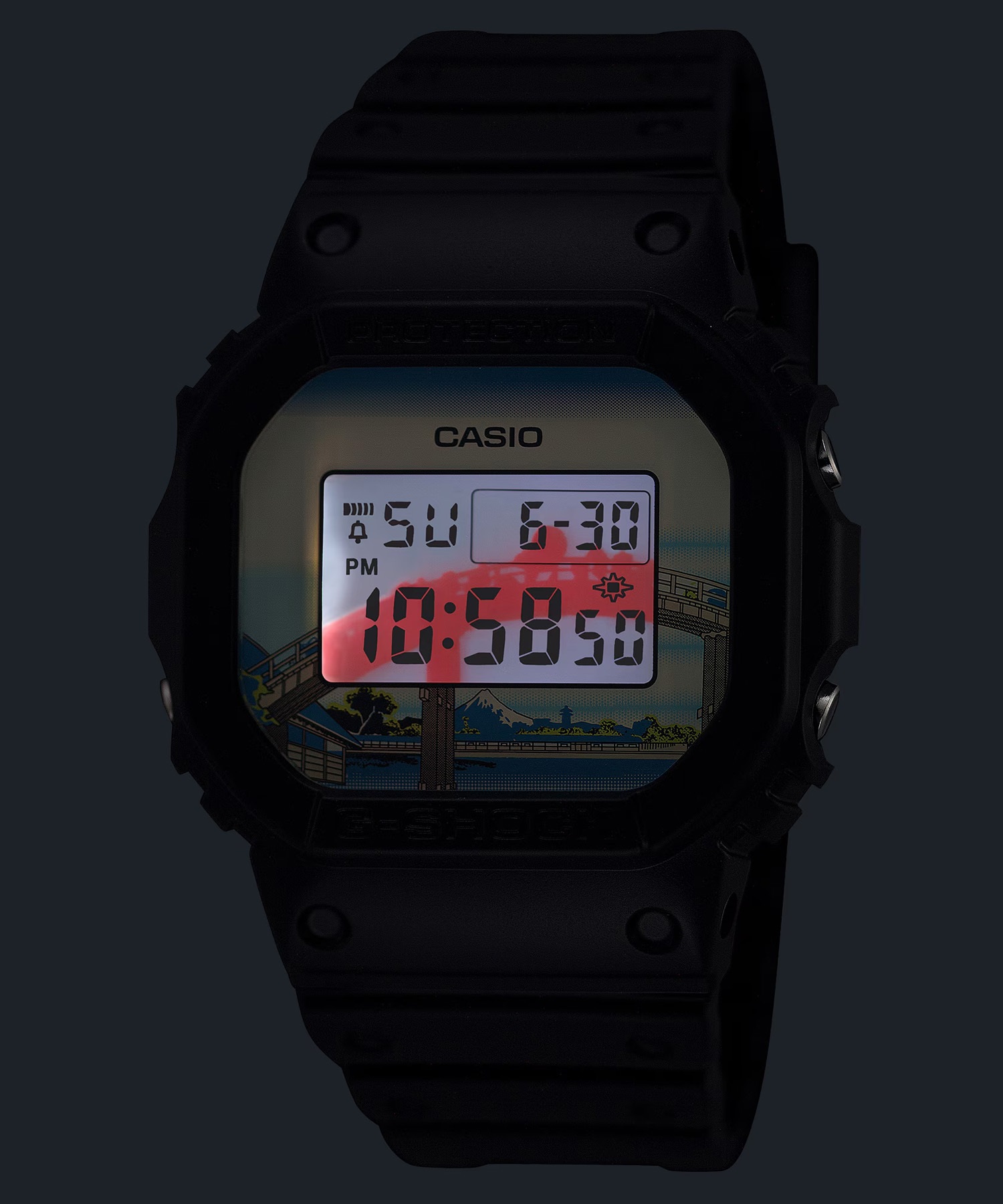 G-SHOCK時計 G-SHOCK ジーショック 腕時計 葛飾北斎 HOKUSAI 深川万年橋下 DW