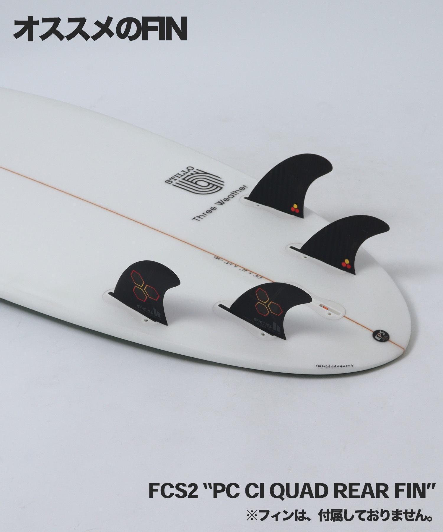 THREE WEATHER スリーウェザー STILLO ショートボード サーフボード(BLK-6.00ft)