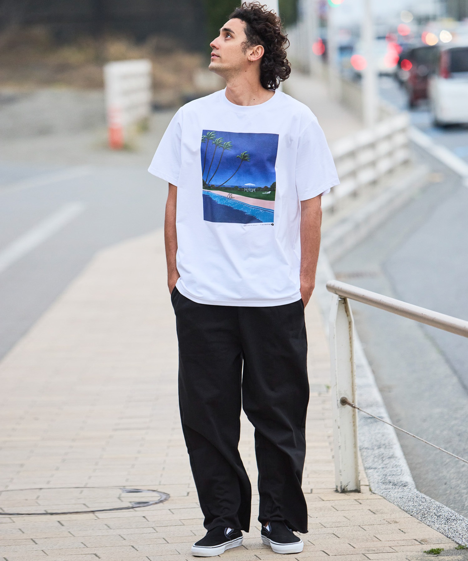 THREE WEATHER スリーウェザー 水着 ラッシュガード 半袖 Tシャツ