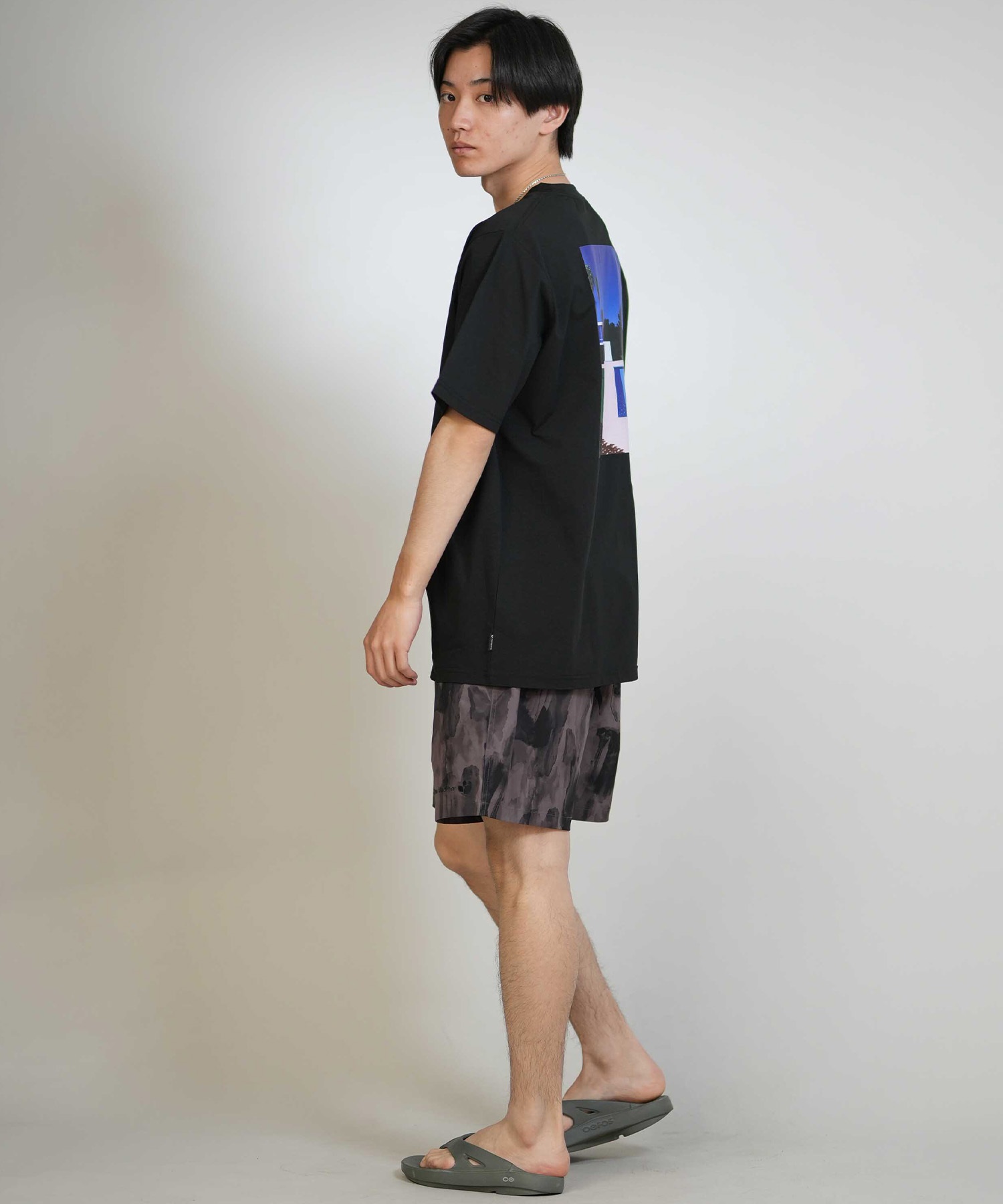 THREE WEATHER スリーウェザー 水着 ラッシュガード 半袖 Tシャツ