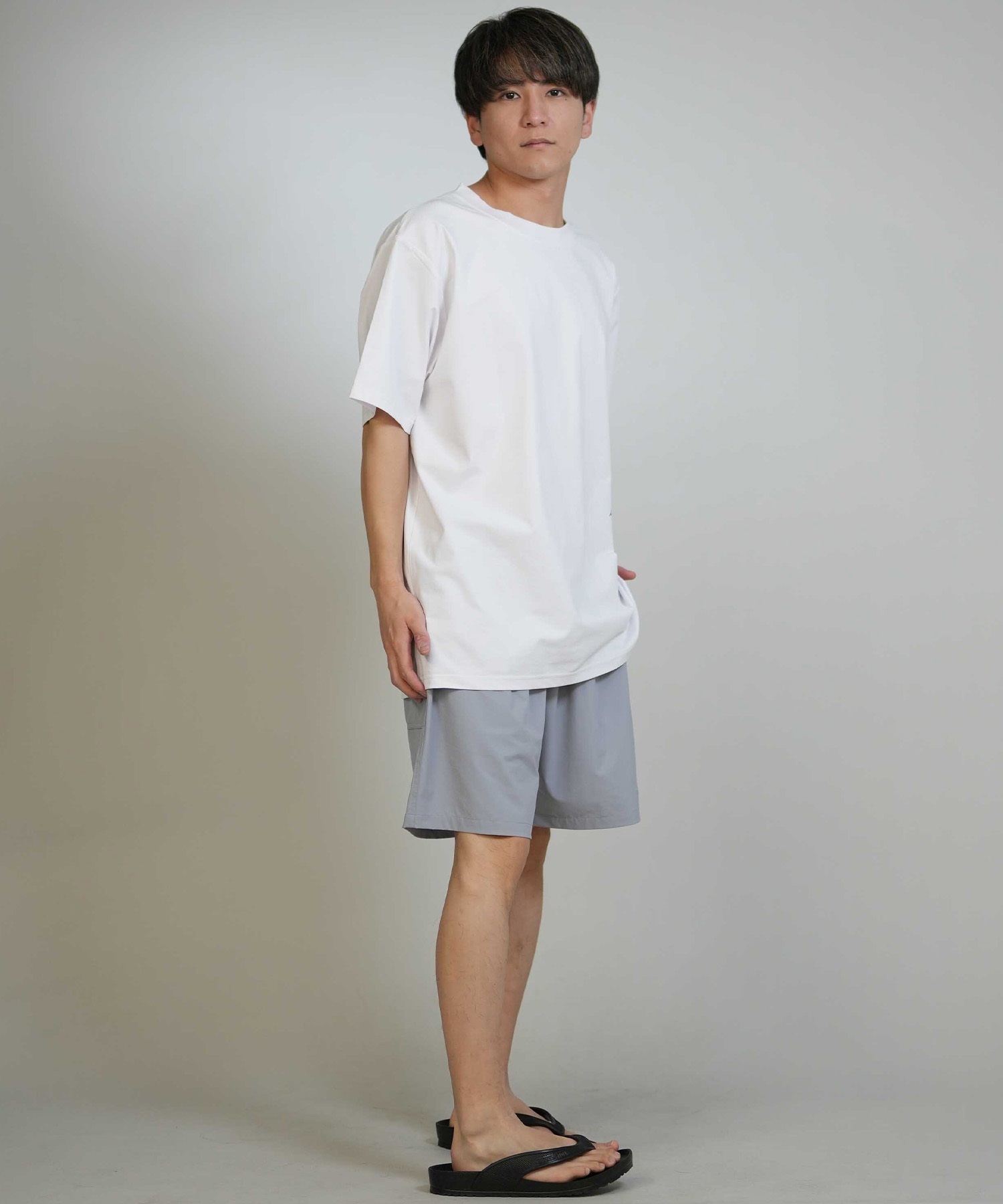 THREE WEATHER スリーウェザー 水着 ラッシュガード 半袖 Tシャツ メンズ TW-H.N-RASH-2 TW6S-4302(WHT-M)