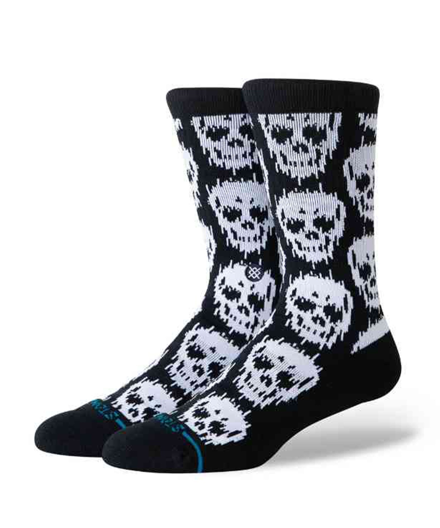 STANCE スタンス ソックス 靴下 STATIC SKULL CREW A556C26STA#BLK