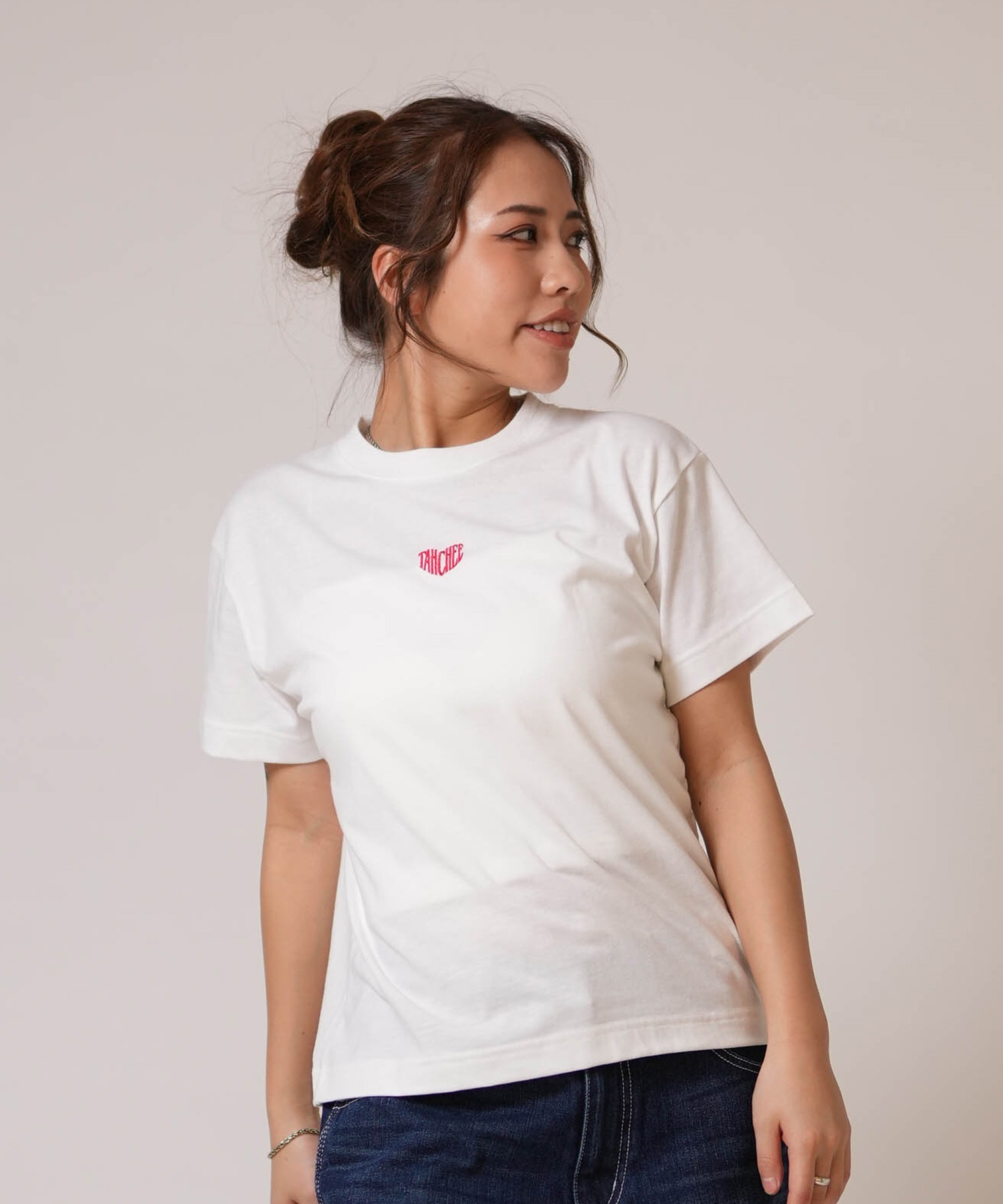 TAHCHEE ターチー 半袖 Tシャツ レディース バックプリント TC260900-01(BLACK-M)