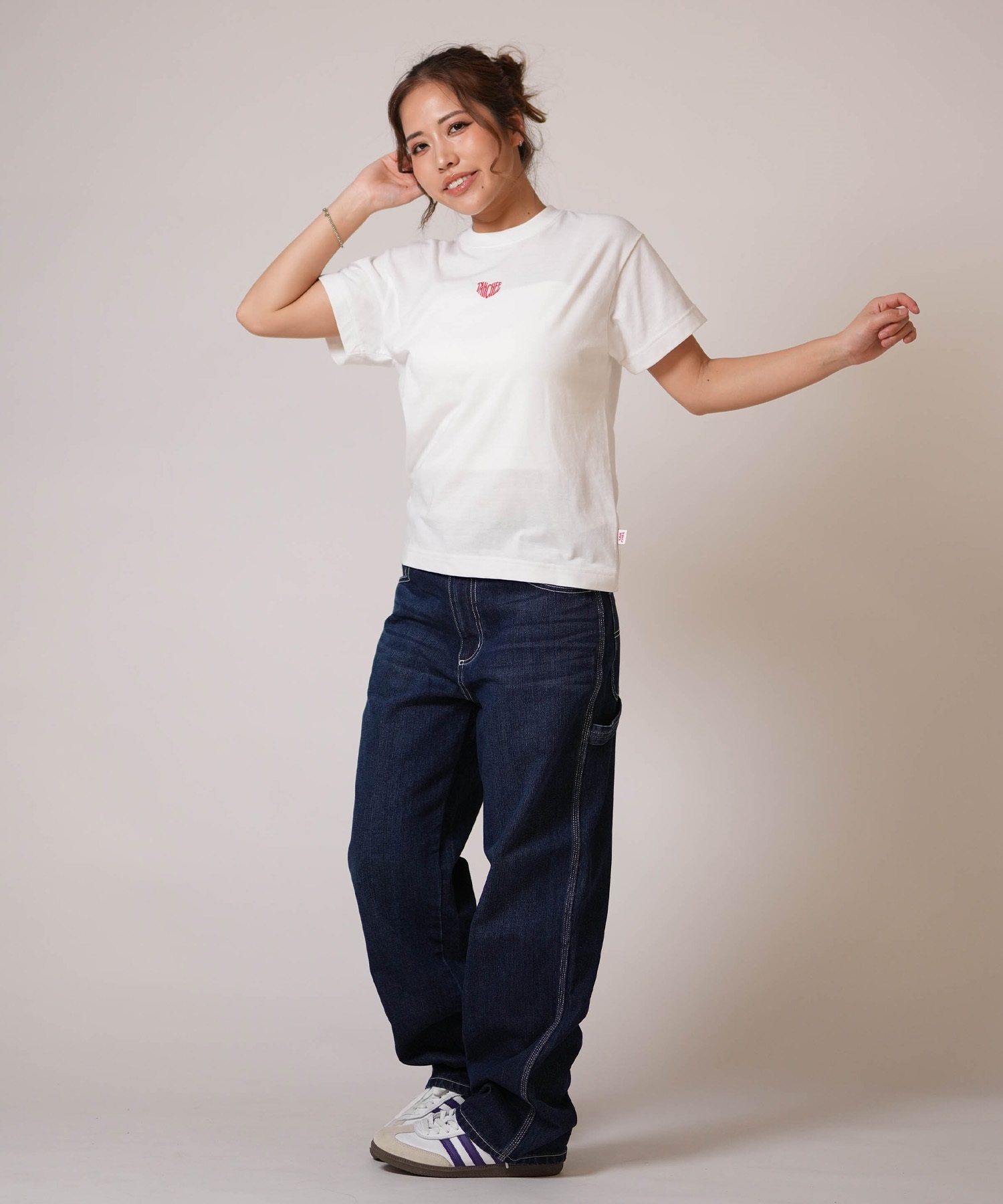 TAHCHEE ターチー 半袖 Tシャツ レディース バックプリント TC260900-01(BLACK-M)