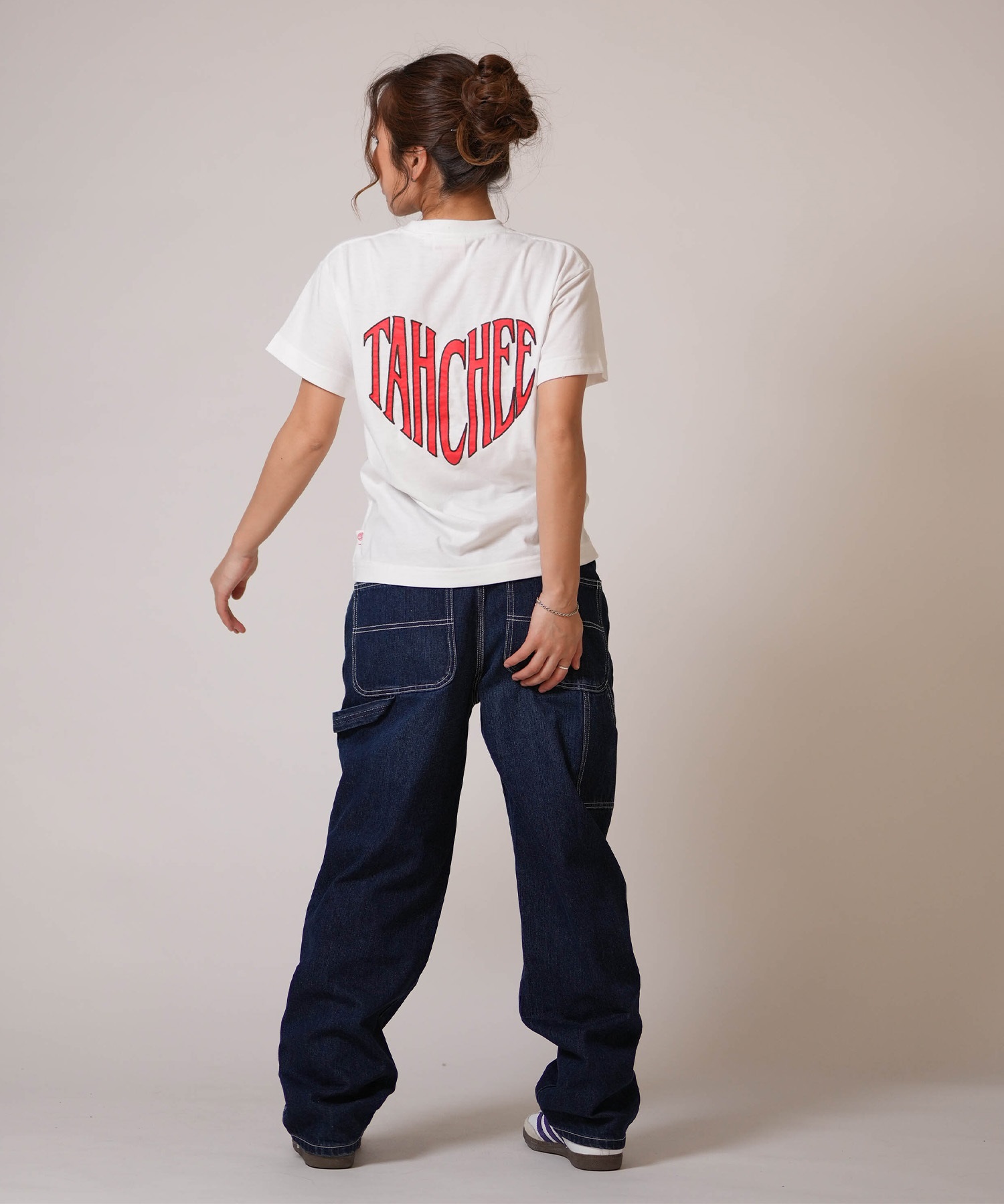 TAHCHEE ターチー 半袖 Tシャツ レディース バックプリント TC260900-01(BLACK-M)