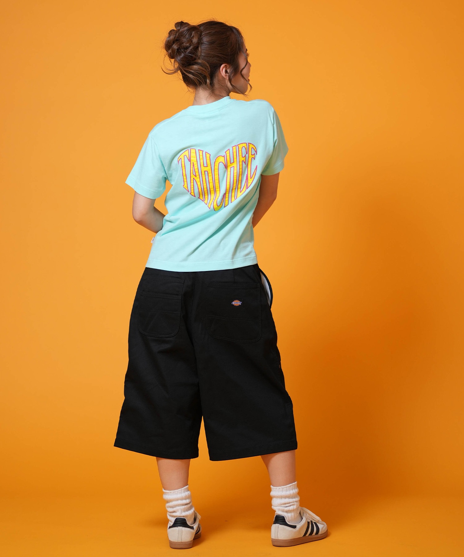 TAHCHEE ターチー 半袖 Tシャツ レディース バックプリント TC260900-01(BLACK-M)