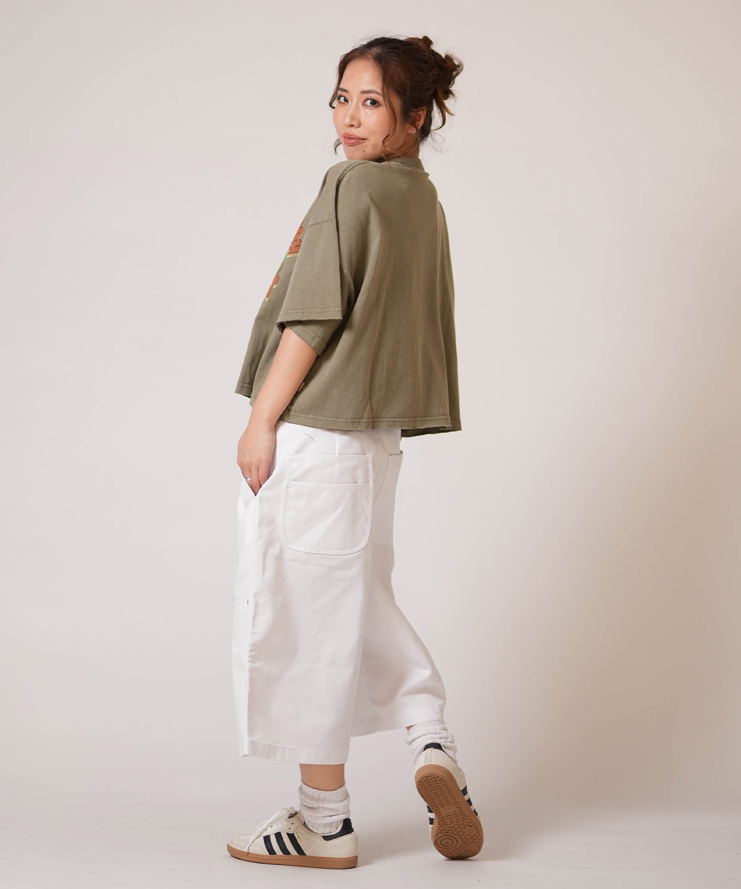 TAHCHEE ターチー 半袖 Tシャツ レディース 前面プリント TC260900-03(BLACK-FREE)