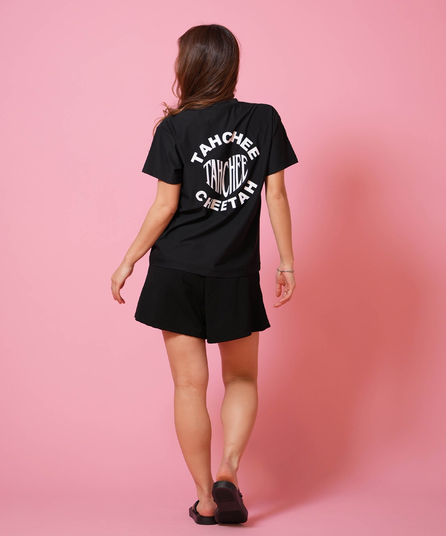 TAHCHEE ターチー 半袖 Tシャツ レディース バックプリント TC260900-04(BEIGE-M)