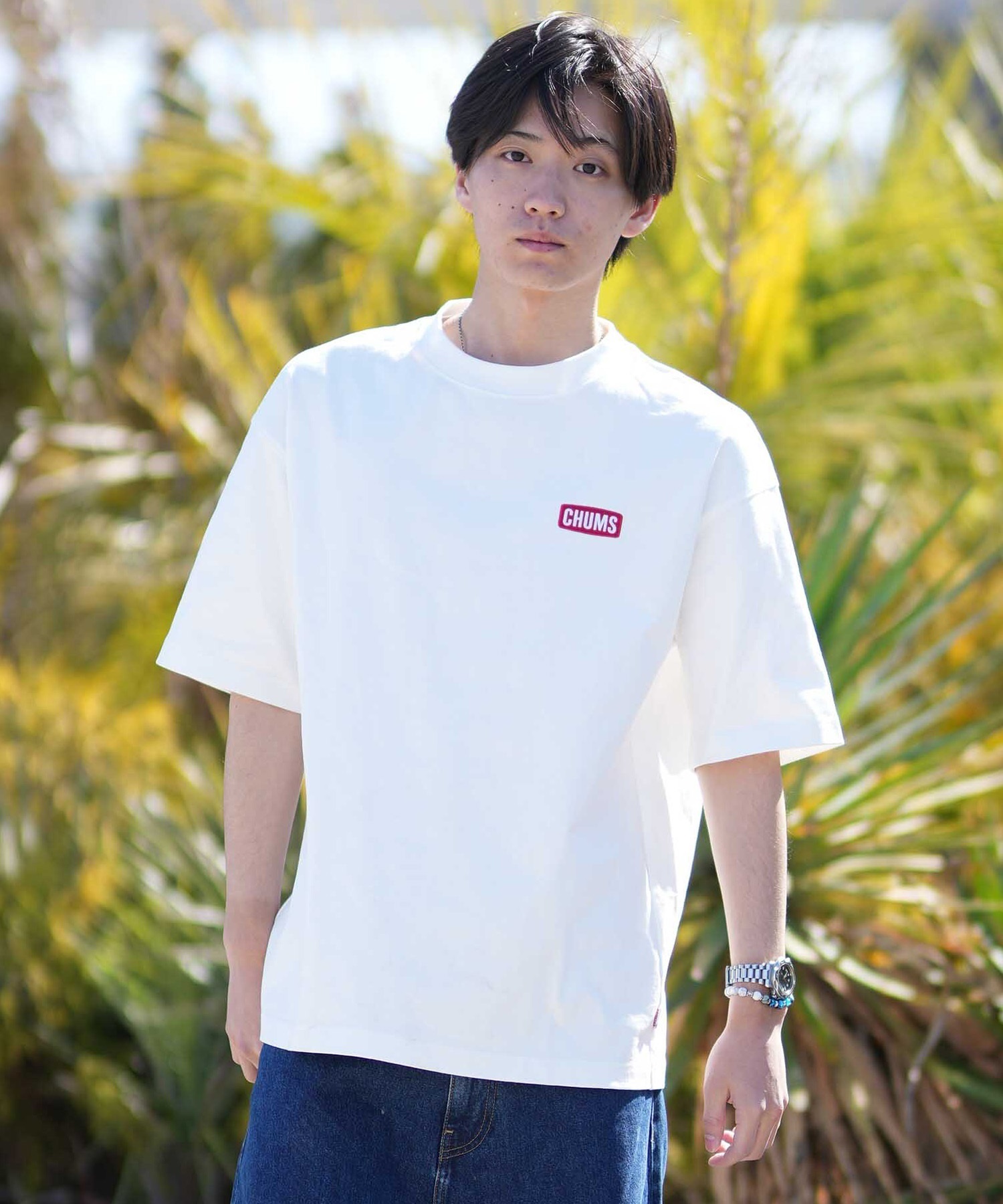 CHUMS チャムス 半袖 Tシャツ メンズ バックプリント CH01-2824 ムラサキスポーツ限定