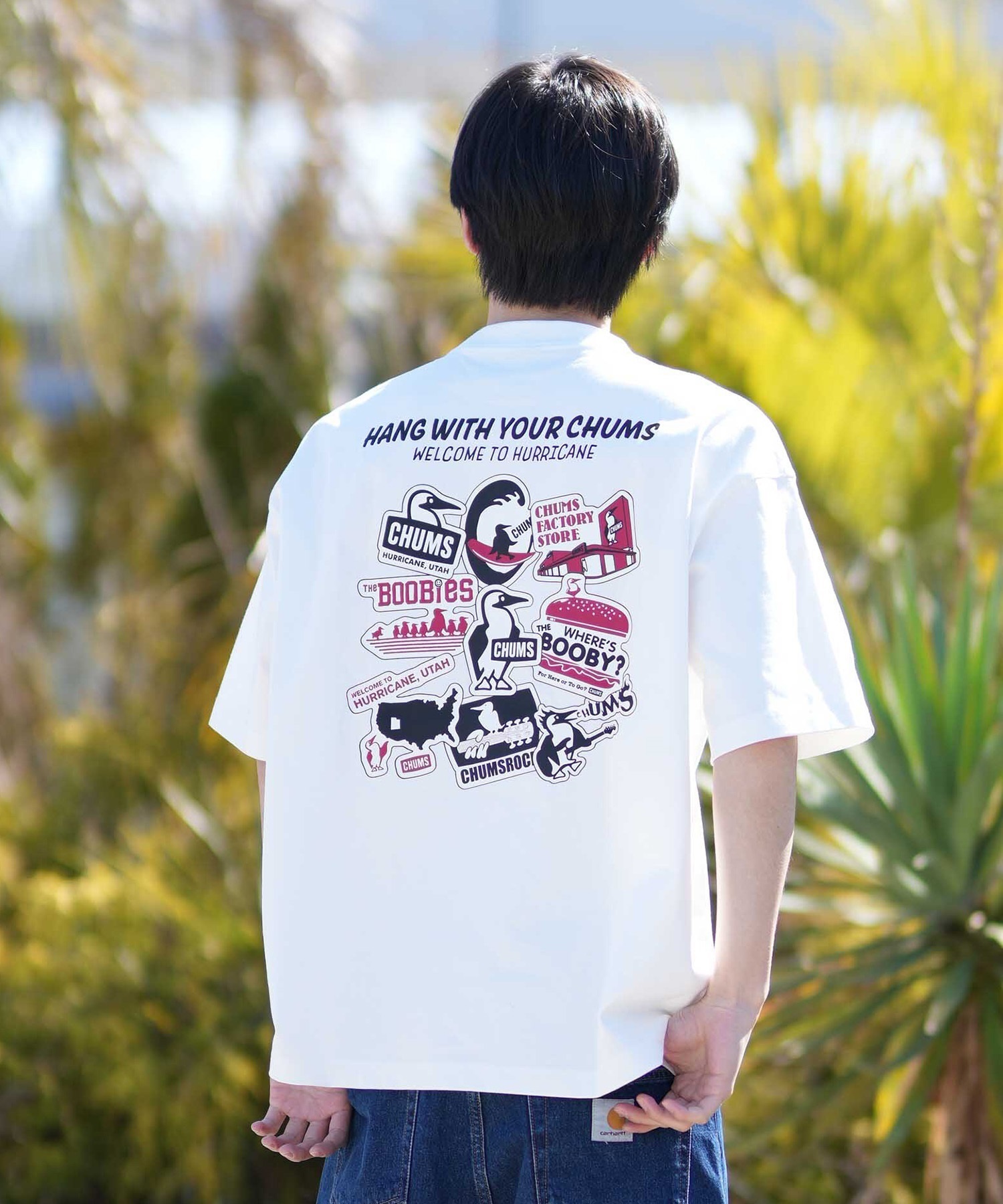 CHUMS チャムス 半袖 Tシャツ メンズ バックプリント CH01-2824 ムラサキスポーツ限定 5