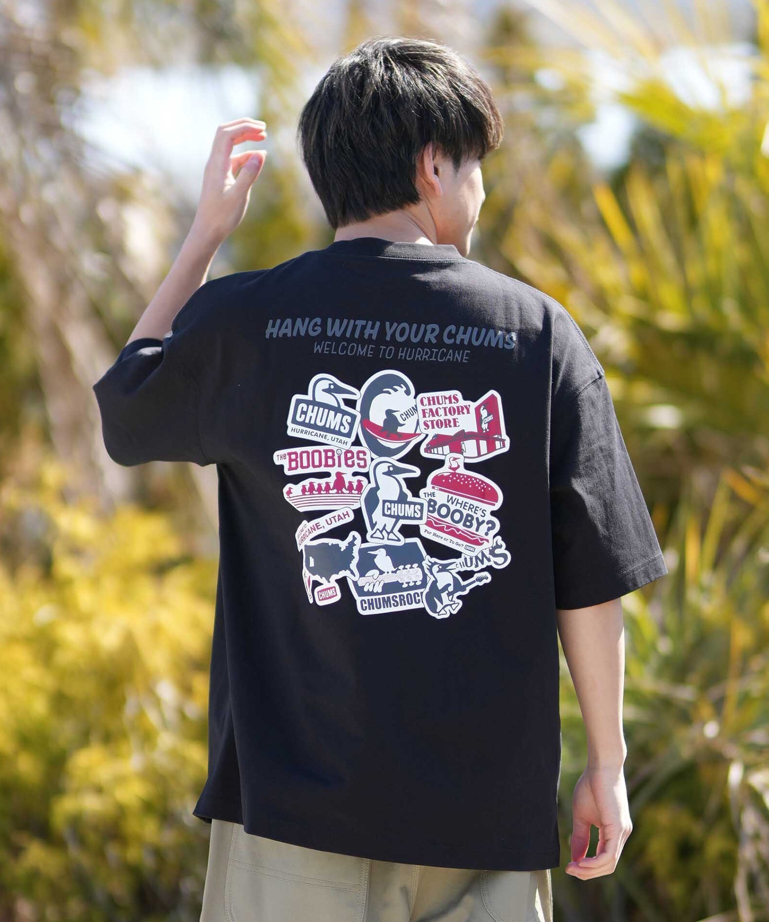 CHUMS チャムス 半袖 Tシャツ メンズ バックプリント CH01-2824 ムラサキスポーツ限定 6