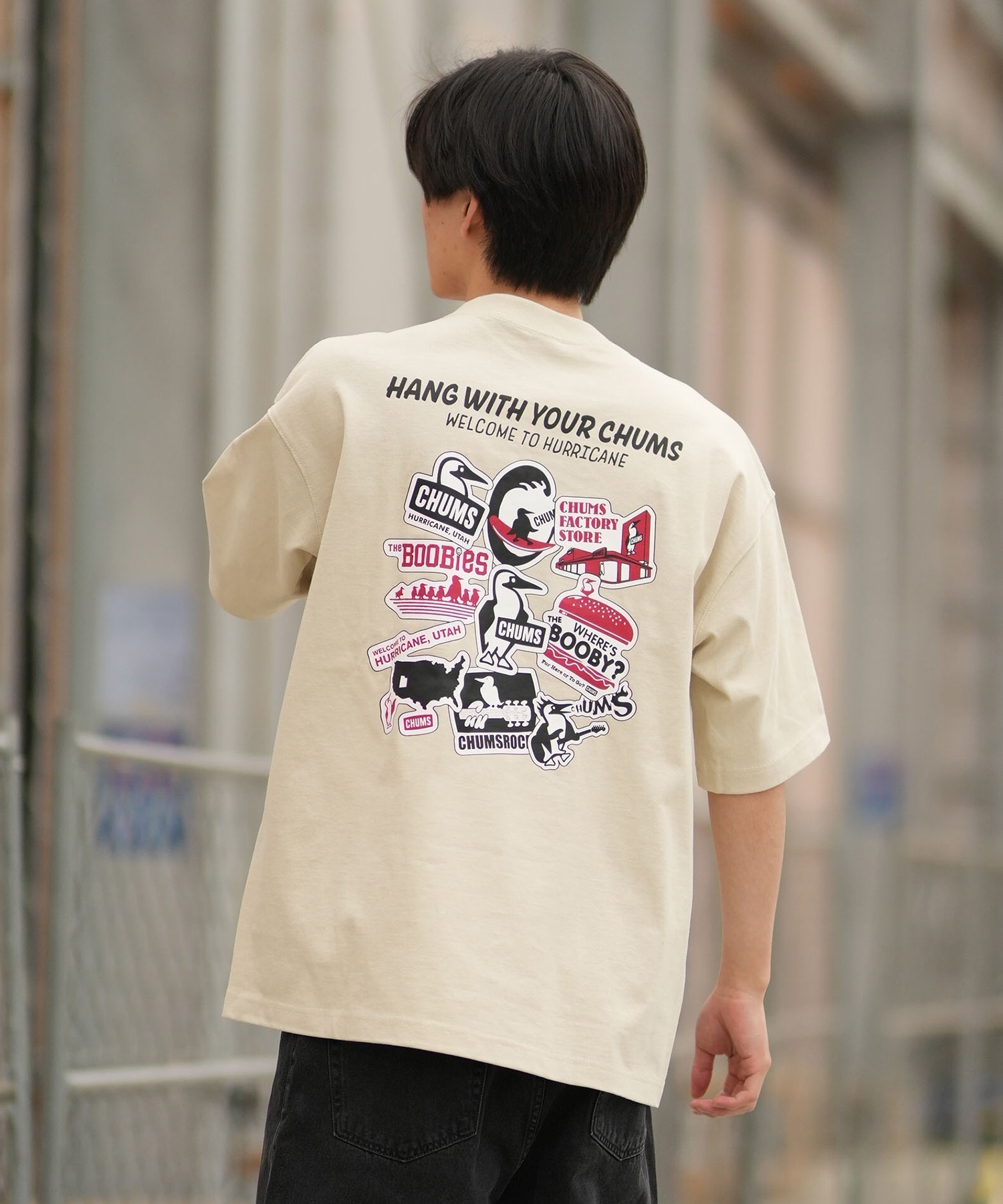 CHUMS チャムス 半袖 Tシャツ メンズ バックプリント CH01-2824 ムラサキスポーツ限定 7
