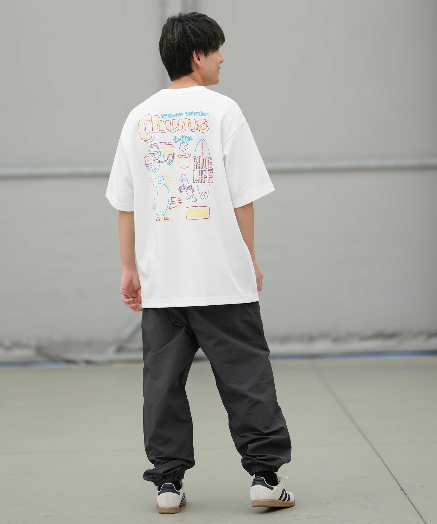 CHUMS チャムス 半袖 Tシャツ メンズ バックプリント CH01-2825 ムラサキスポーツ限定 8