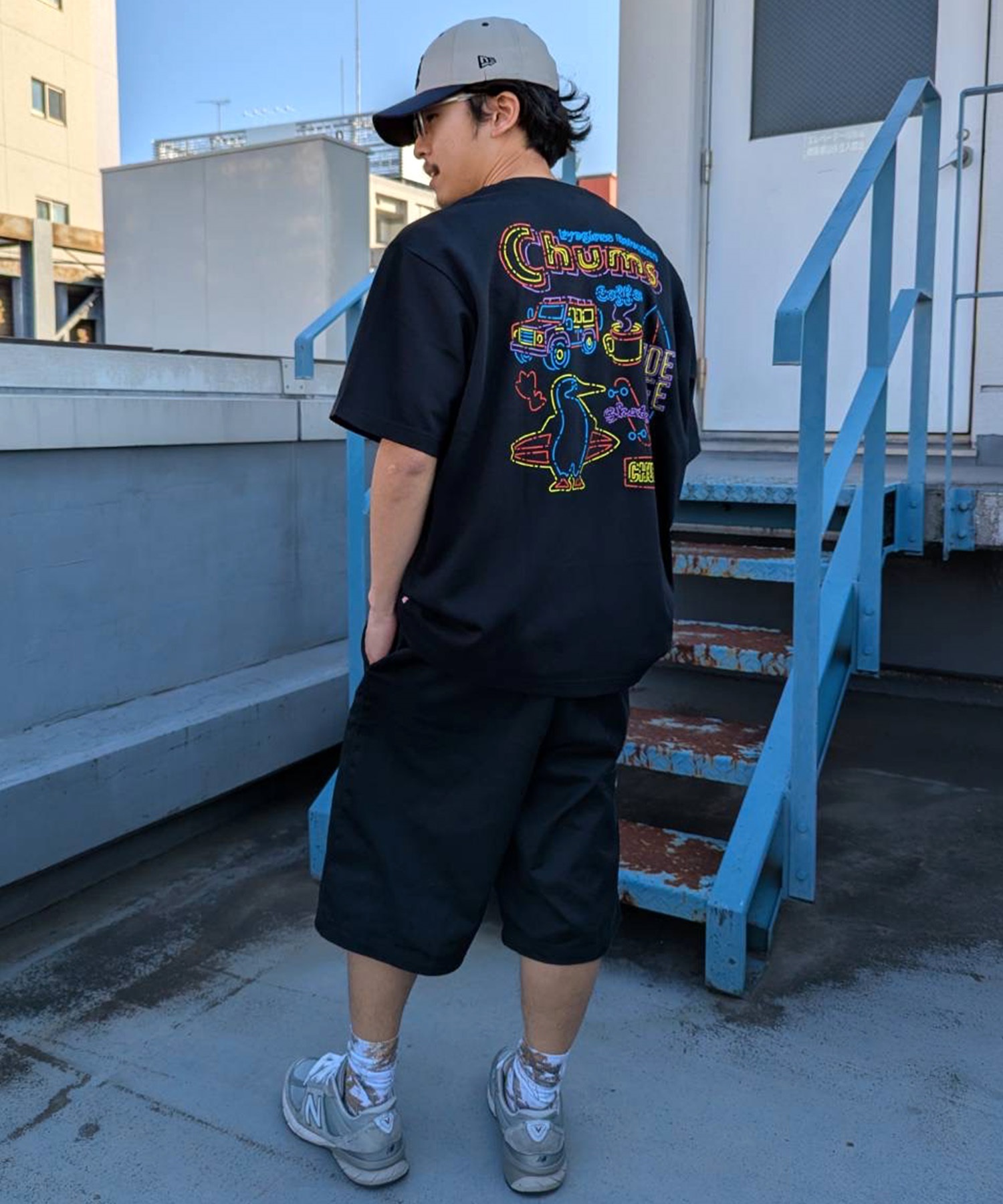 CHUMS チャムス 半袖 Tシャツ メンズ バックプリント CH01-2825 ムラサキスポーツ限定 12