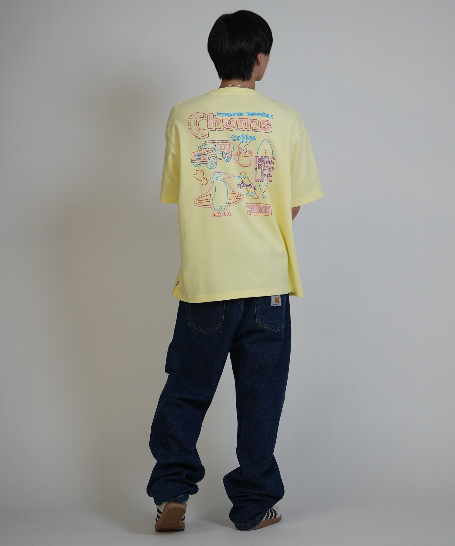CHUMS チャムス 半袖 Tシャツ メンズ バックプリント CH01-2825 ムラサキスポーツ限定 15
