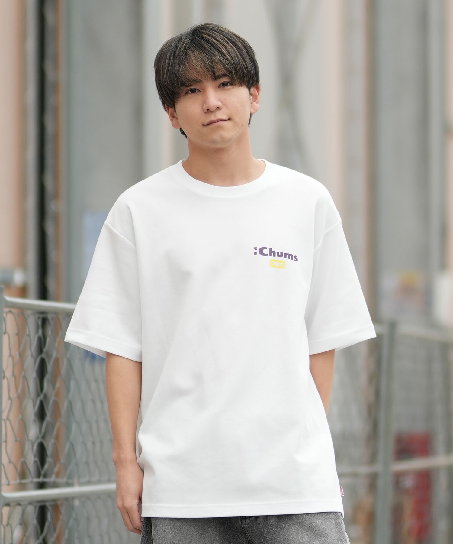 CHUMS チャムス 半袖 Tシャツ メンズ バックプリント CH01-2859 ムラサキスポーツ限定