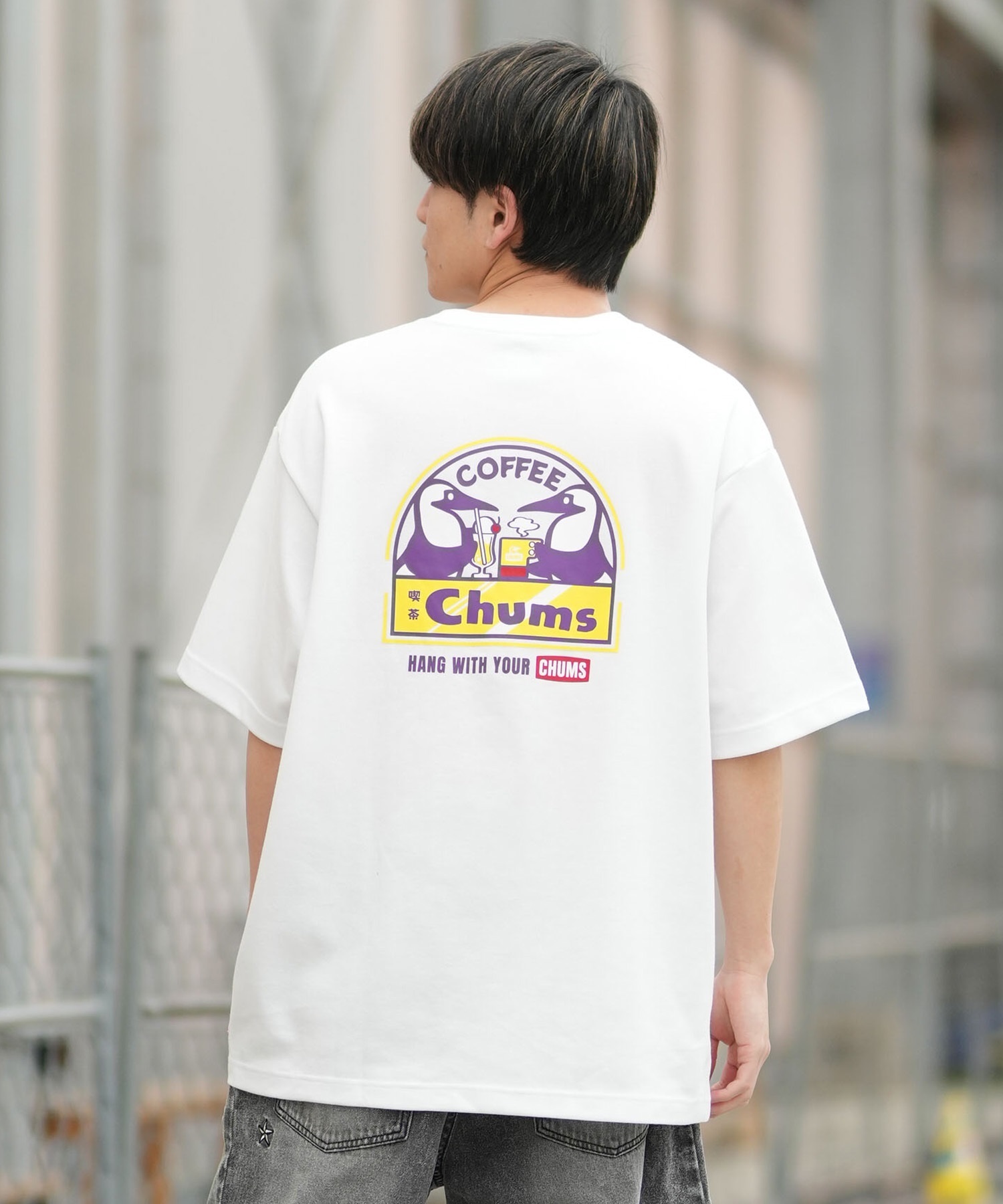 CHUMS チャムス 半袖 Tシャツ メンズ バックプリント CH01-2859 ムラサキスポーツ限定 4