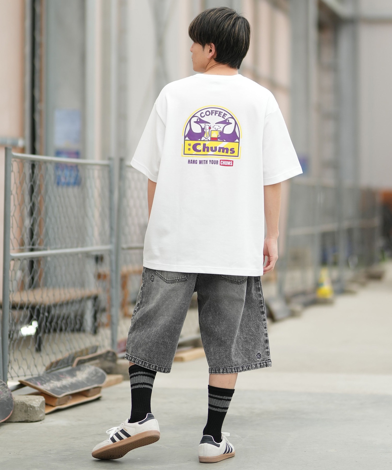 CHUMS チャムス 半袖 Tシャツ メンズ バックプリント CH01-2859 ムラサキスポーツ限定 8