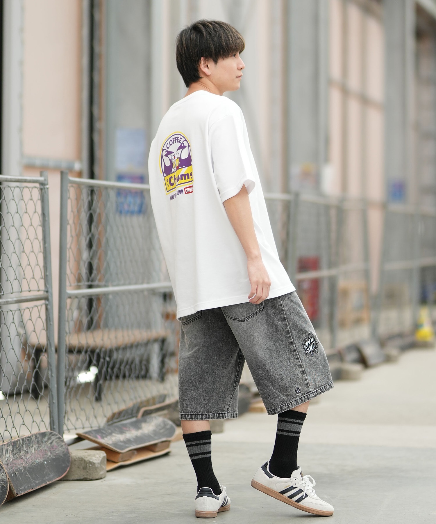 CHUMS チャムス 半袖 Tシャツ メンズ バックプリント CH01-2859 ムラサキスポーツ限定 9