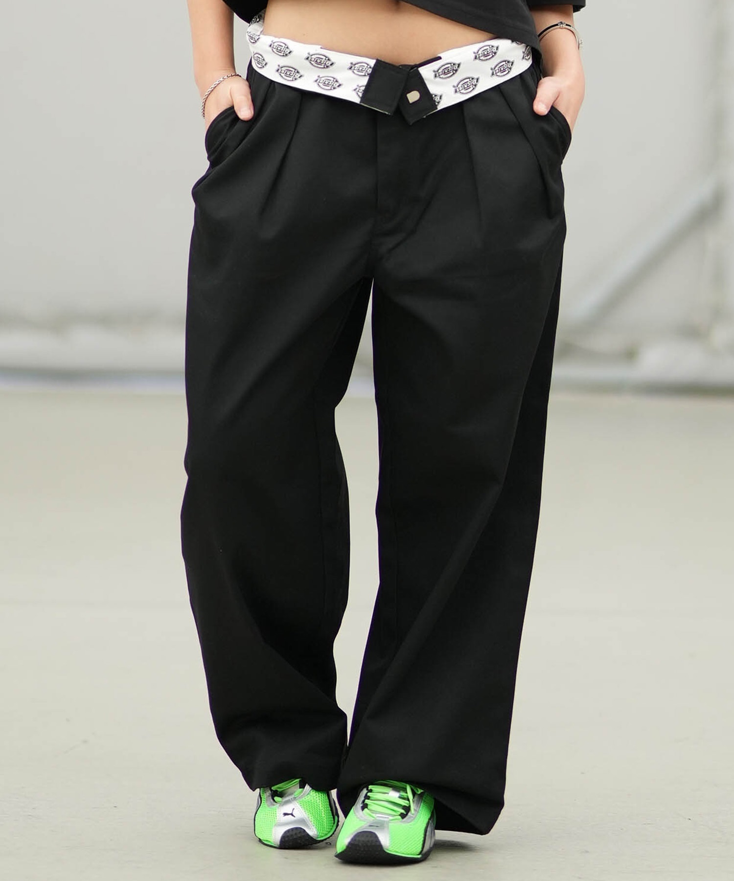 Dickies ディッキーズ ロングパンツ レディース ツータック バギー