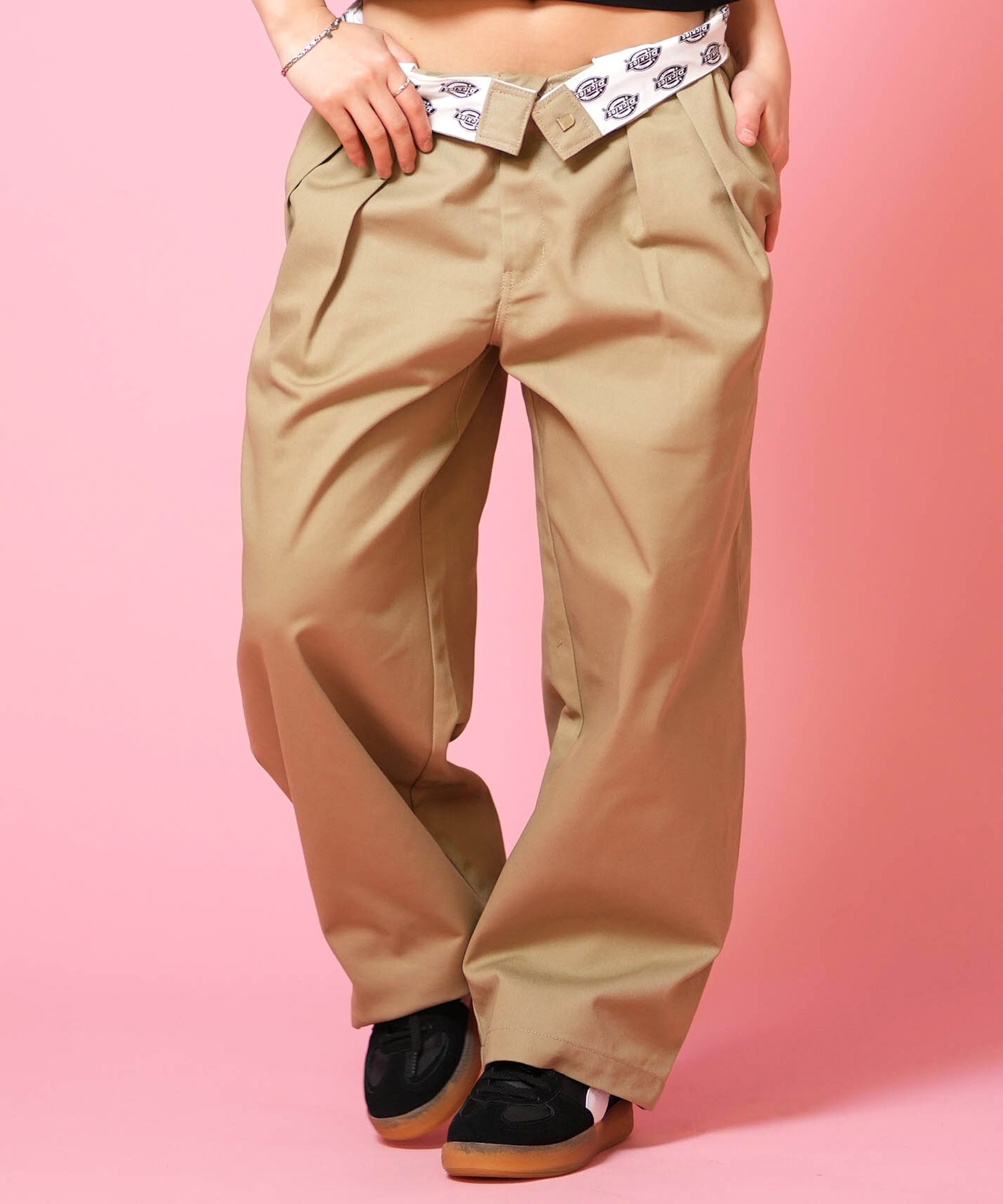 Dickies ディッキーズ ロングパンツ レディース ツータック バギー