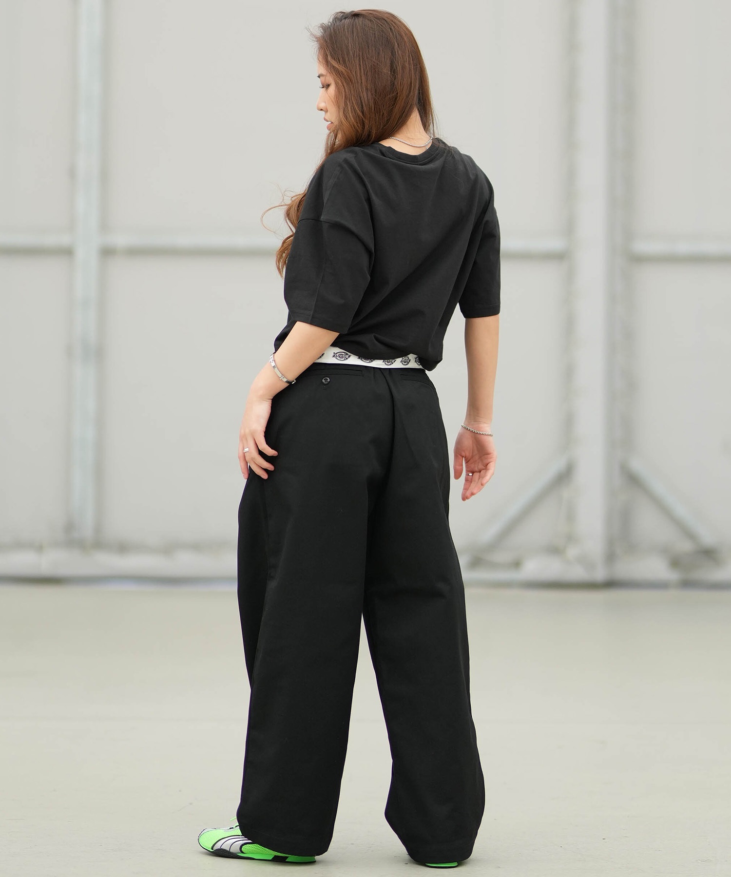 Dickies ディッキーズ ロングパンツ レディース ツータック バギー