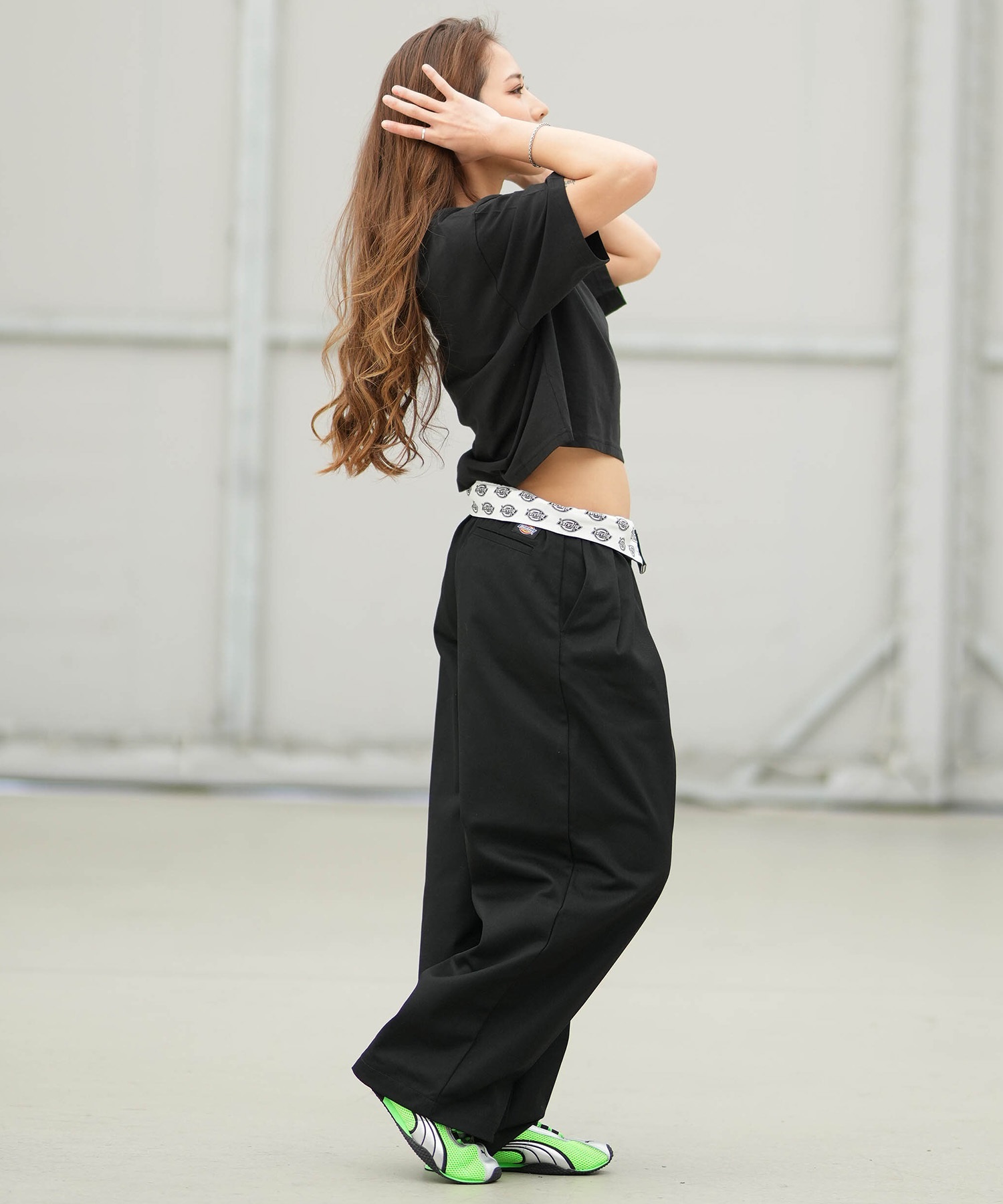 Dickies ディッキーズ ロングパンツ レディース ツータック バギー