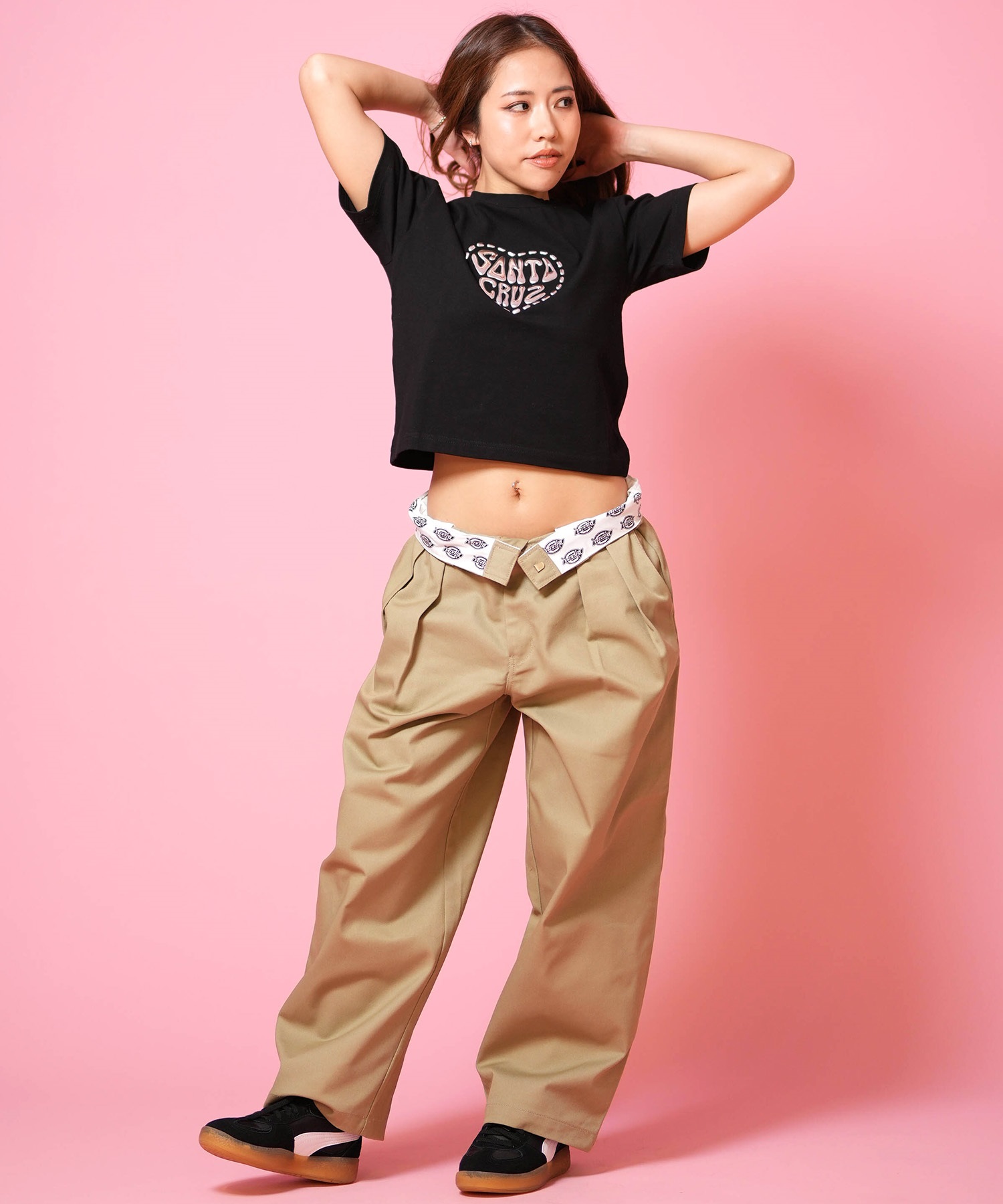 Dickies ディッキーズ ロングパンツ レディース ツータック バギー