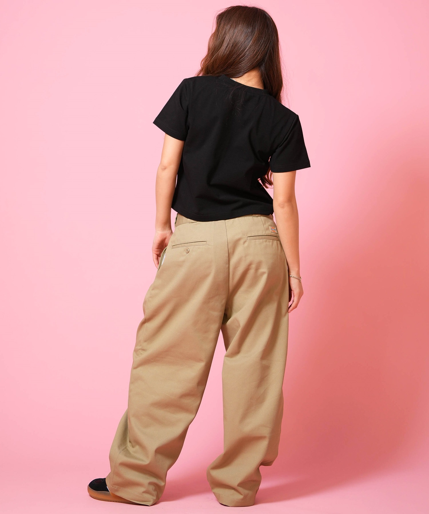 Dickies ディッキーズ ロングパンツ レディース ツータック バギー