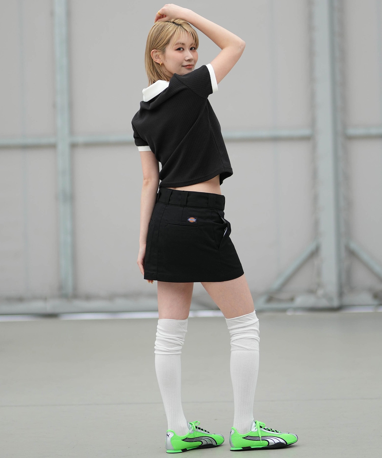 Dickies ディッキーズ ミニスカート レディース ベルト付き 2way Dickies ディッキーズ ミニスカート レディース ベルト付き 2way