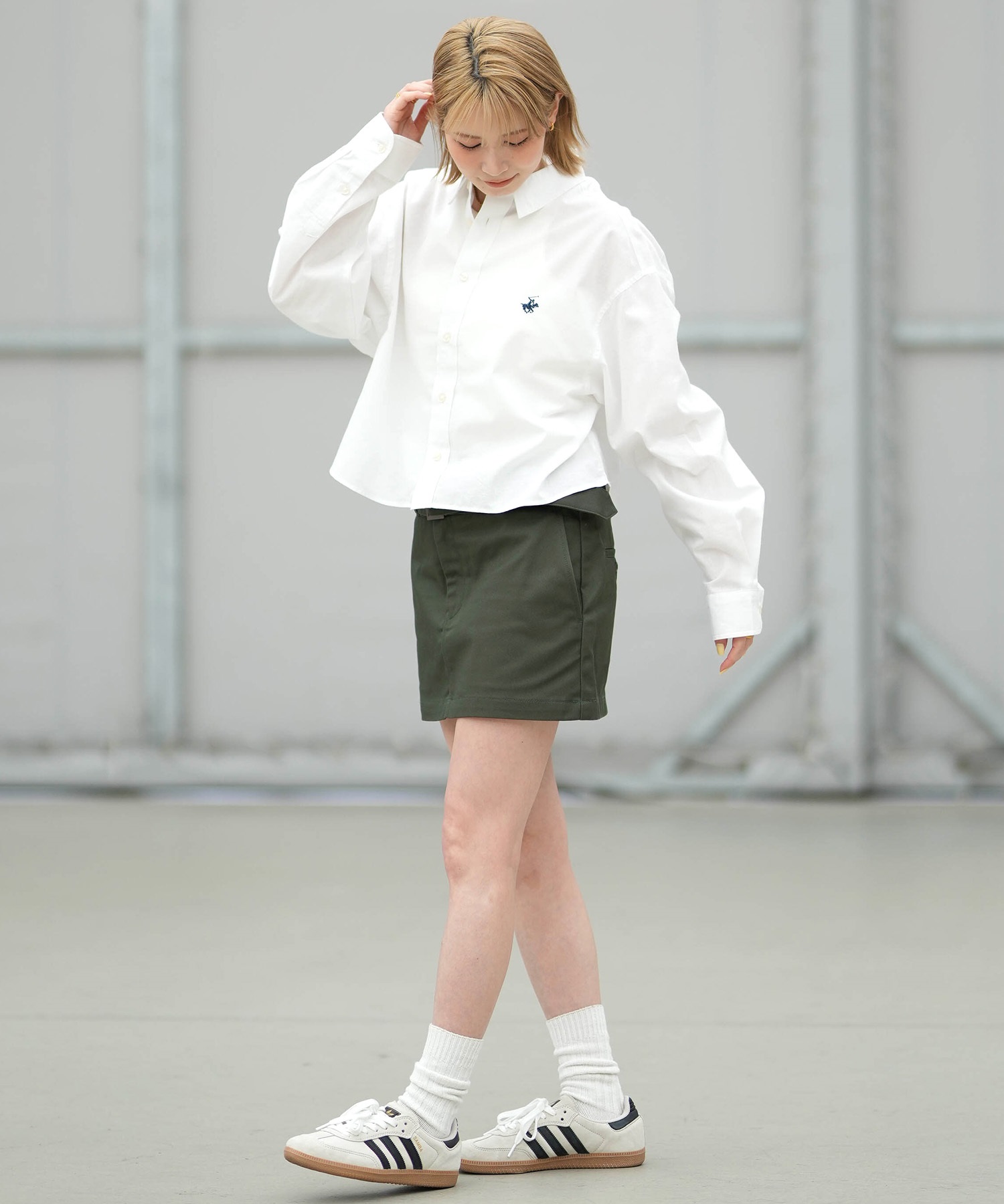Dickies ディッキーズ ミニスカート レディース ベルト付き 2way DY0001 ムラサキスポーツ限定(BK-S)