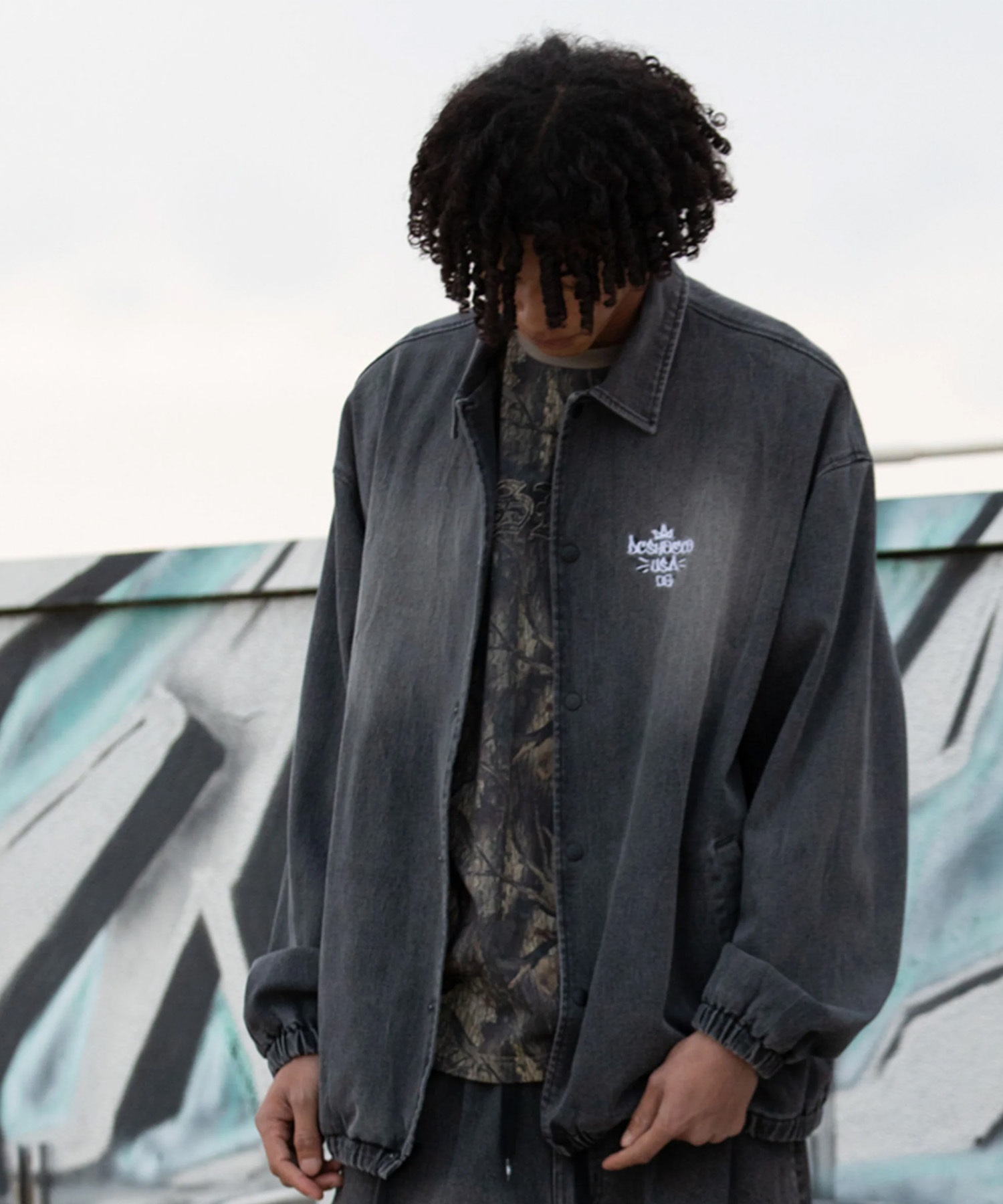 DC ディーシー アウター コーチジャケット メンズ オーバーサイズ