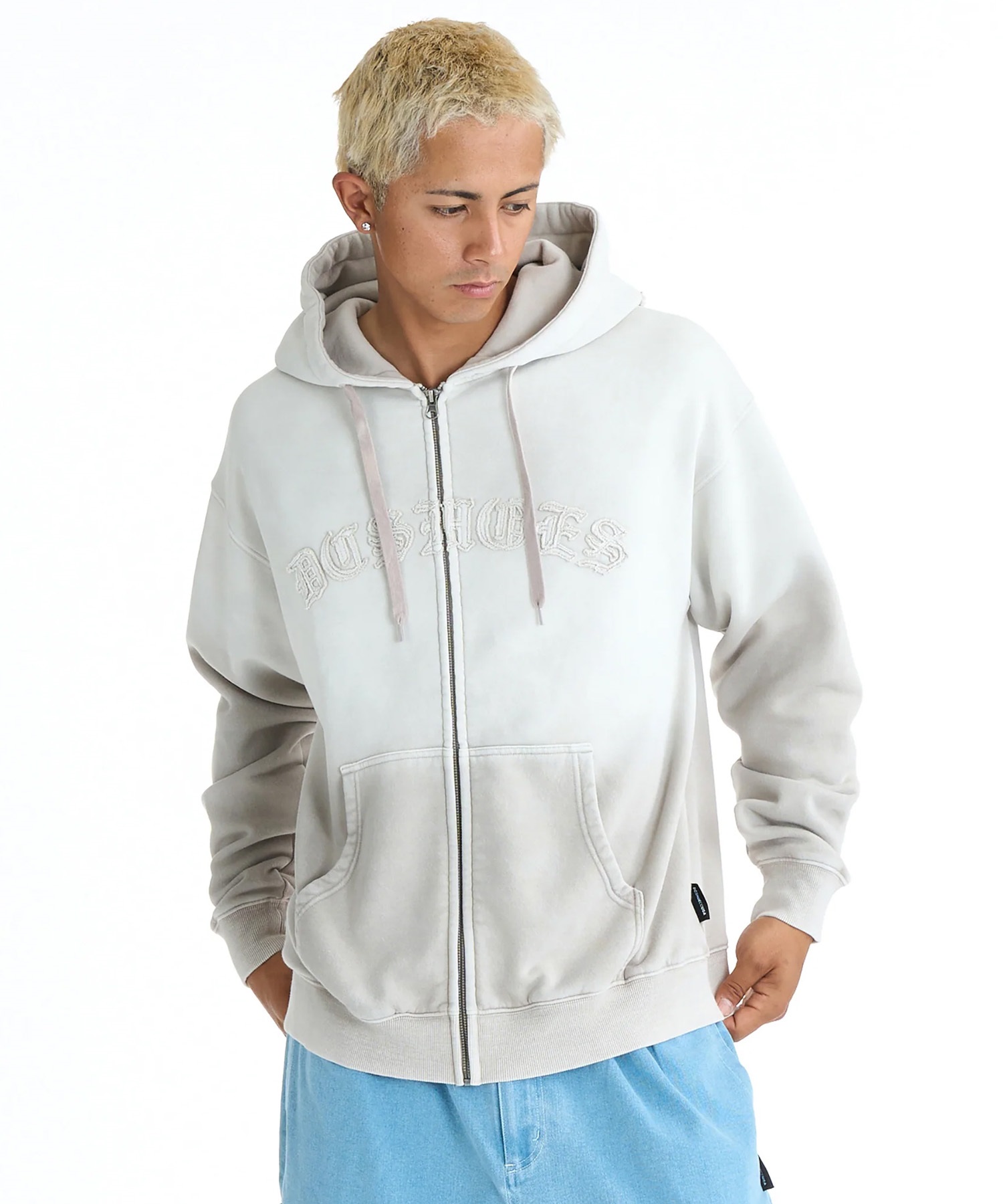 DC ディーシー ジップアップ パーカー メンズ 裏起毛 DZH261018(BKS-L)