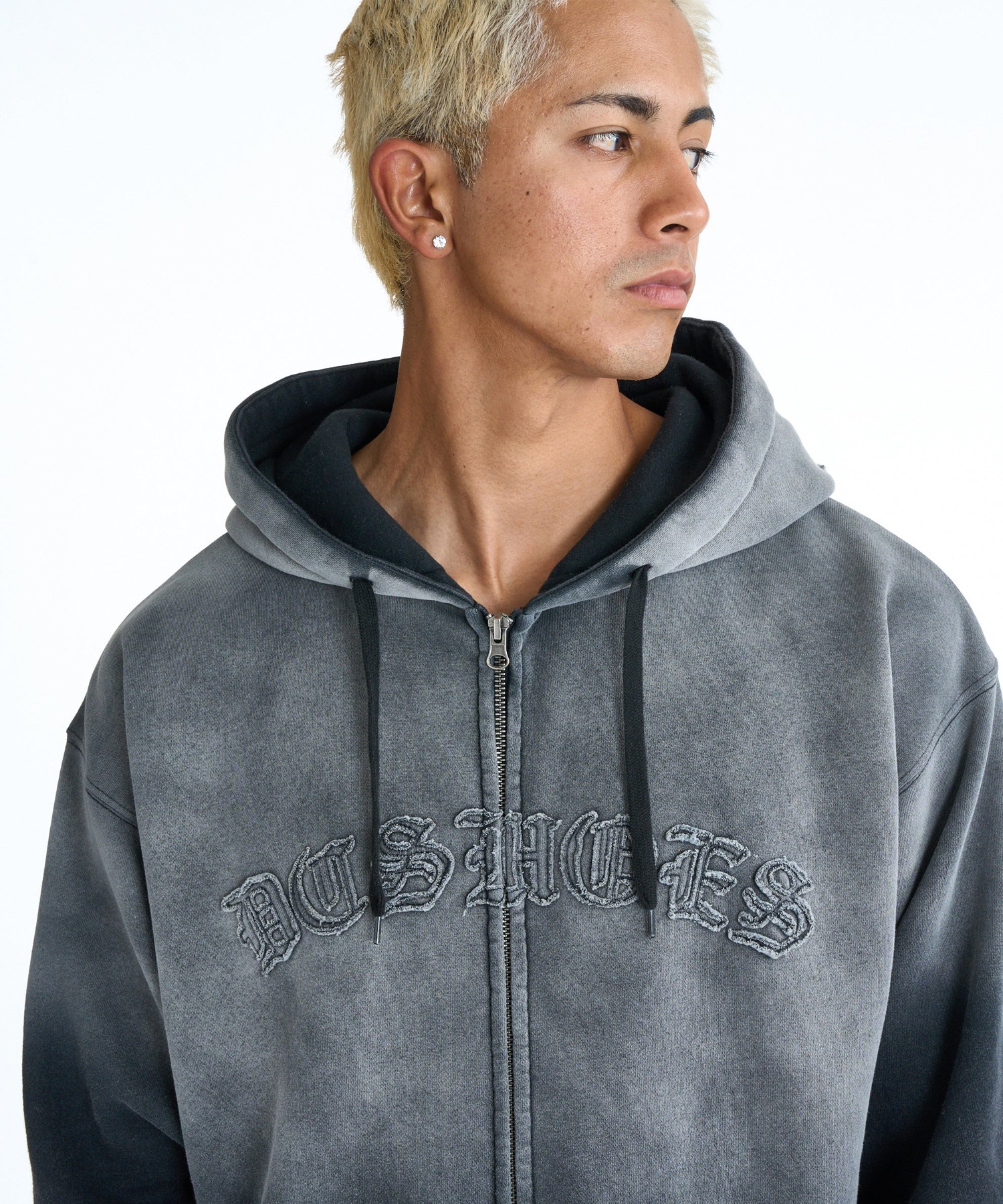 DC ディーシー ジップアップ パーカー メンズ 裏起毛 DZH261018(BKS-L)