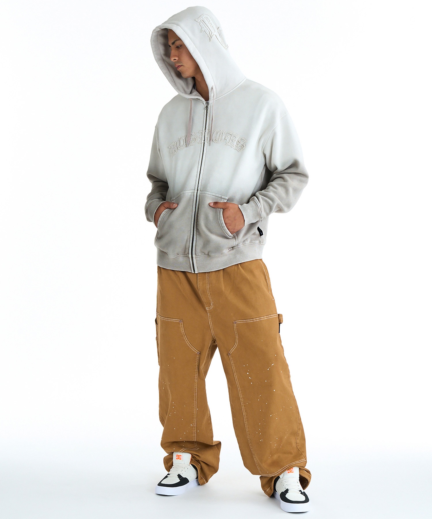 DC ディーシー ジップアップ パーカー メンズ 裏起毛 DZH261018(BKS-L)