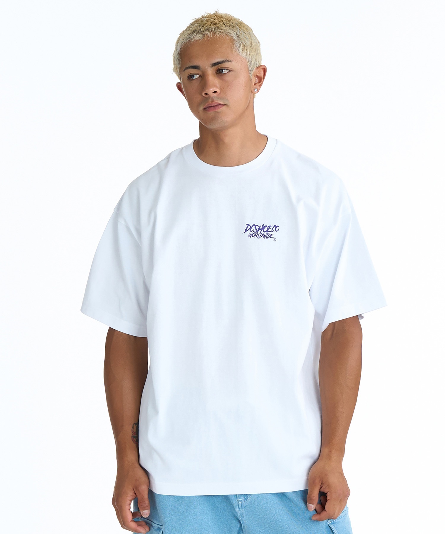 DC ディーシー 半袖 Tシャツ メンズ ロゴ バックプリント DST261026