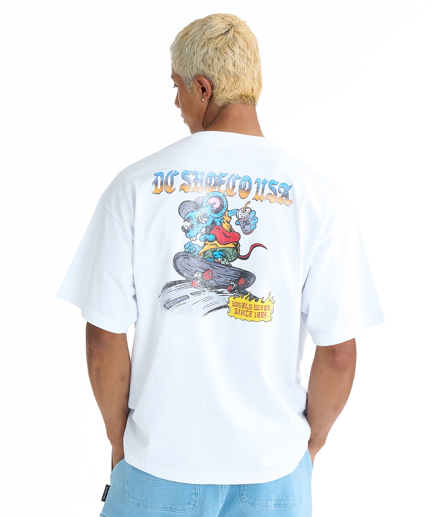 DC ディーシー 半袖 Tシャツ メンズ ロゴ バックプリント DST261027