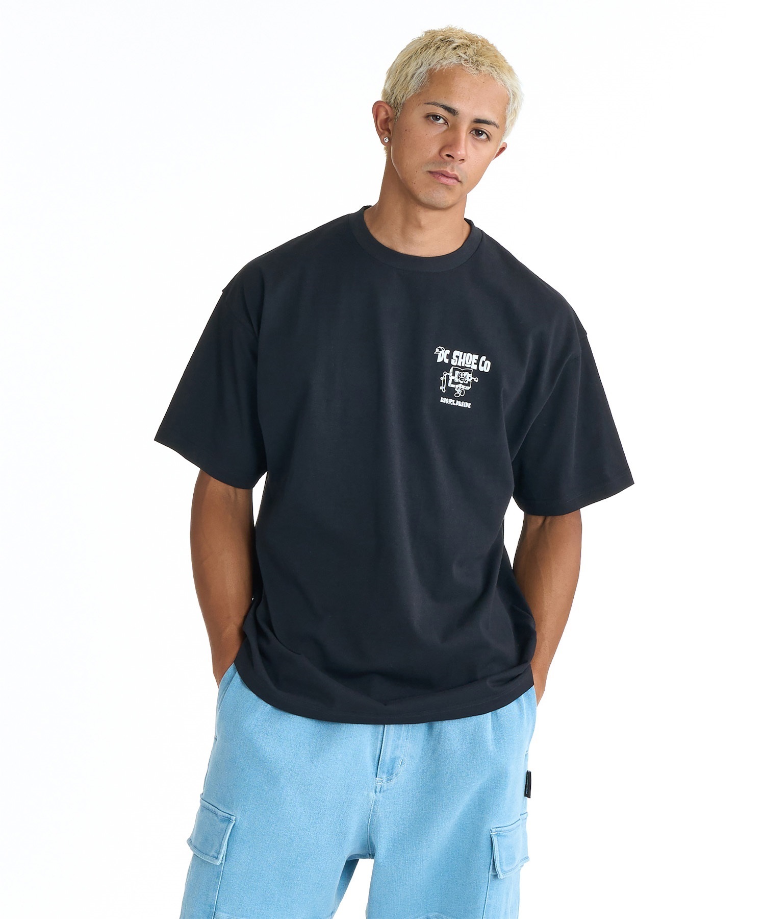 DC ディーシー 半袖 Tシャツ メンズ バックプリント 26 PLAY BUDDY SS