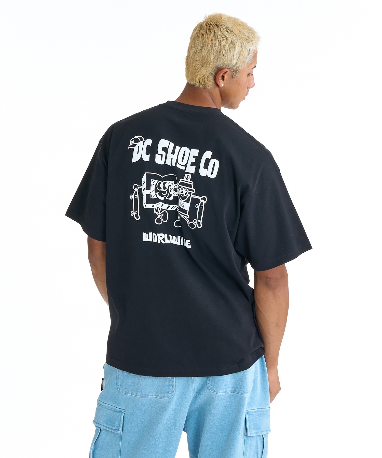 DC ディーシー 半袖 Tシャツ メンズ バックプリント 26 PLAY BUDDY SS