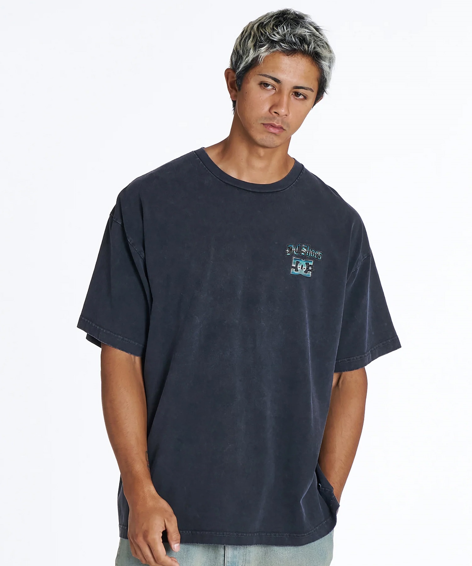 DC ディーシー 半袖 Tシャツ メンズ バックプリント 古着風