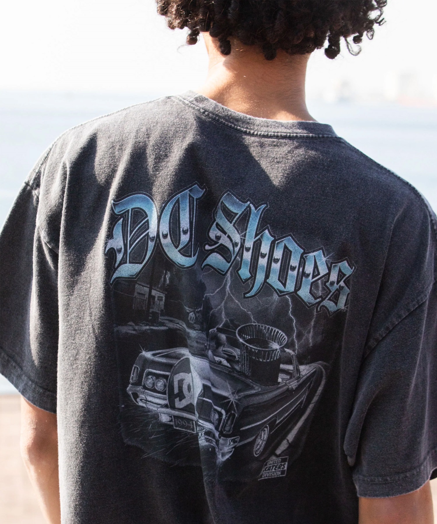 DC ディーシー 半袖 Tシャツ メンズ バックプリント 古着風